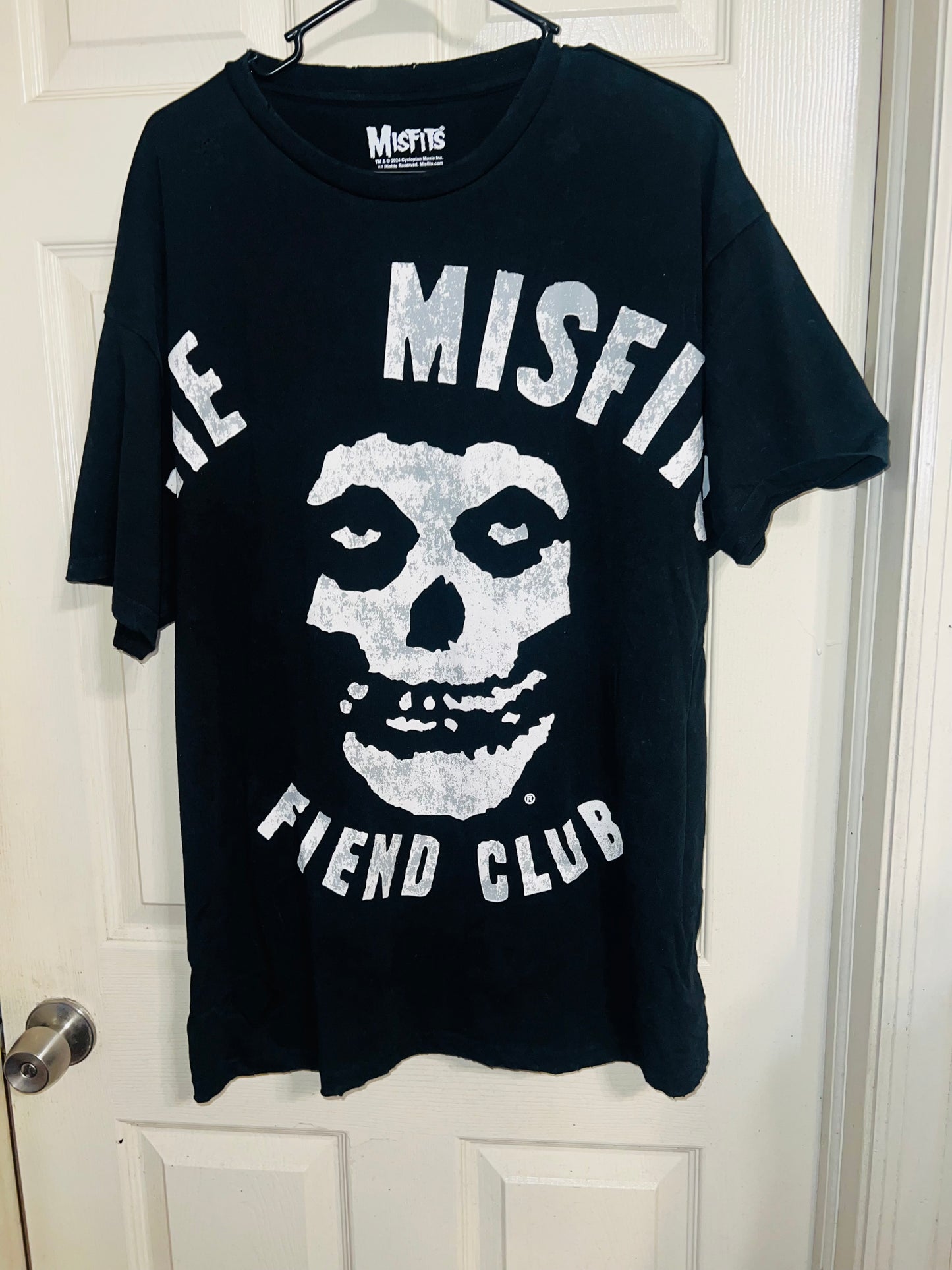 The Misfits Fiend Club Oversized Distressed Tee