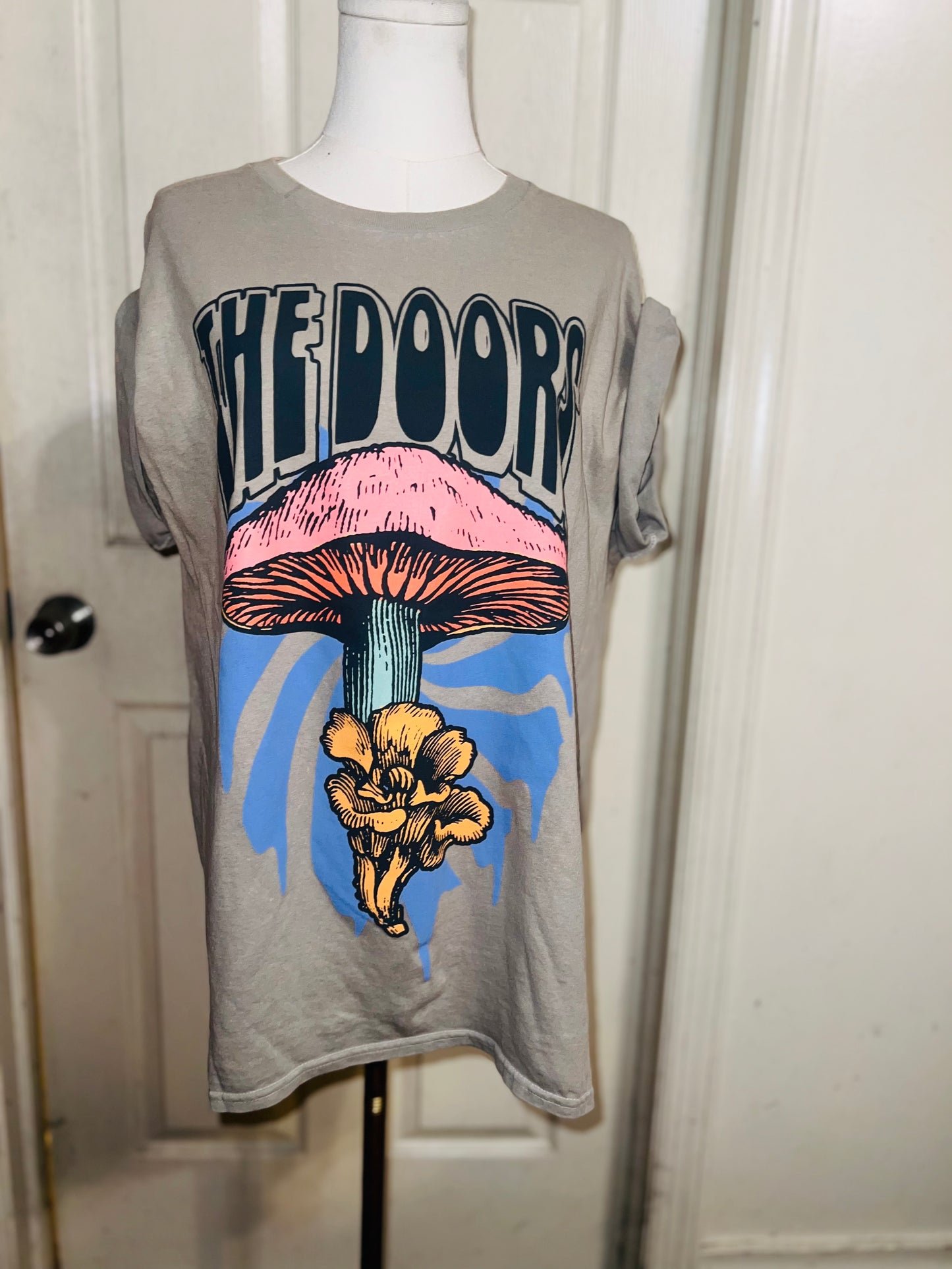 The Doors Double Sided Oversized Distressed Tee