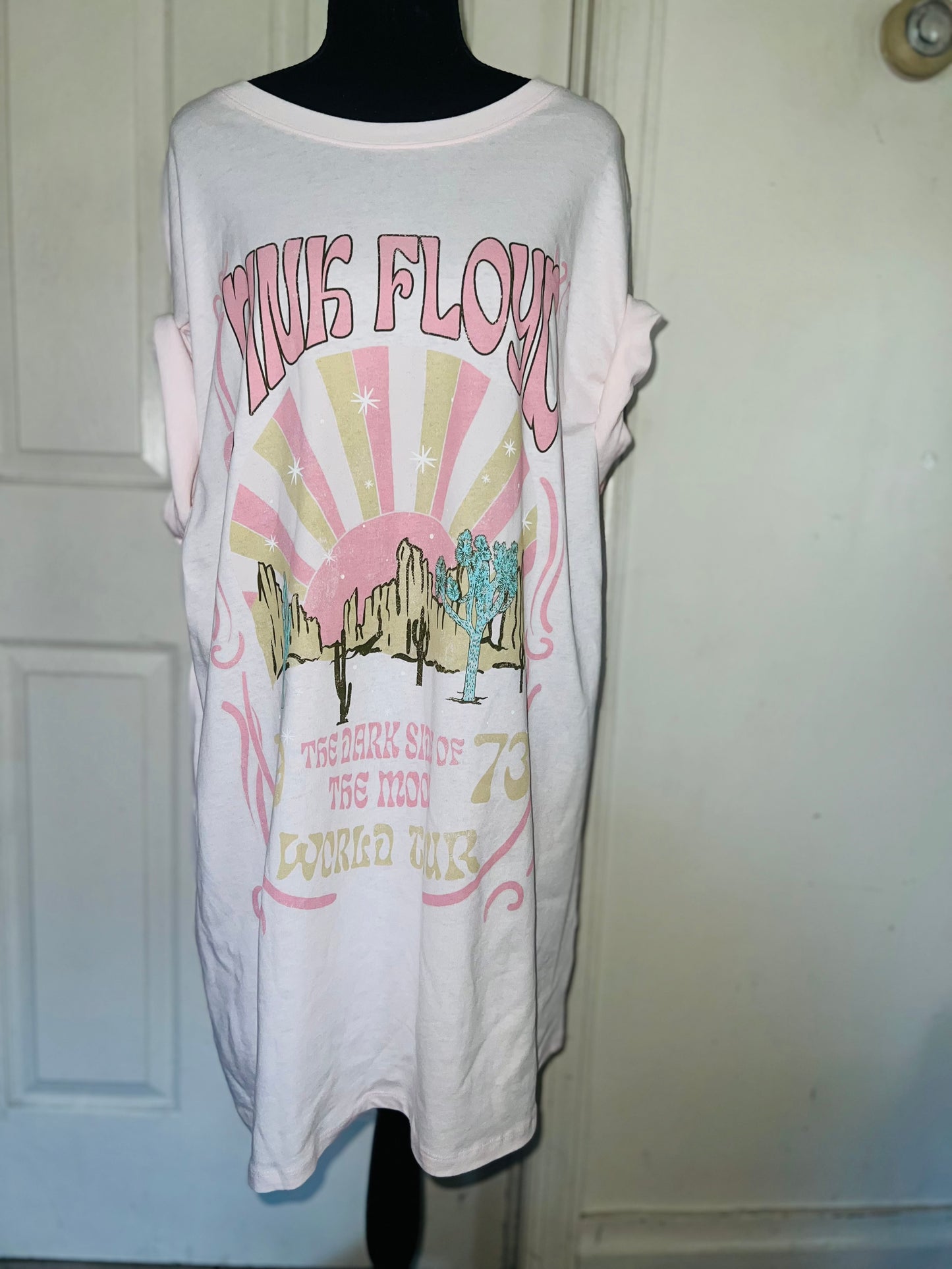 Pink Floyd Oversized Distressed Dress