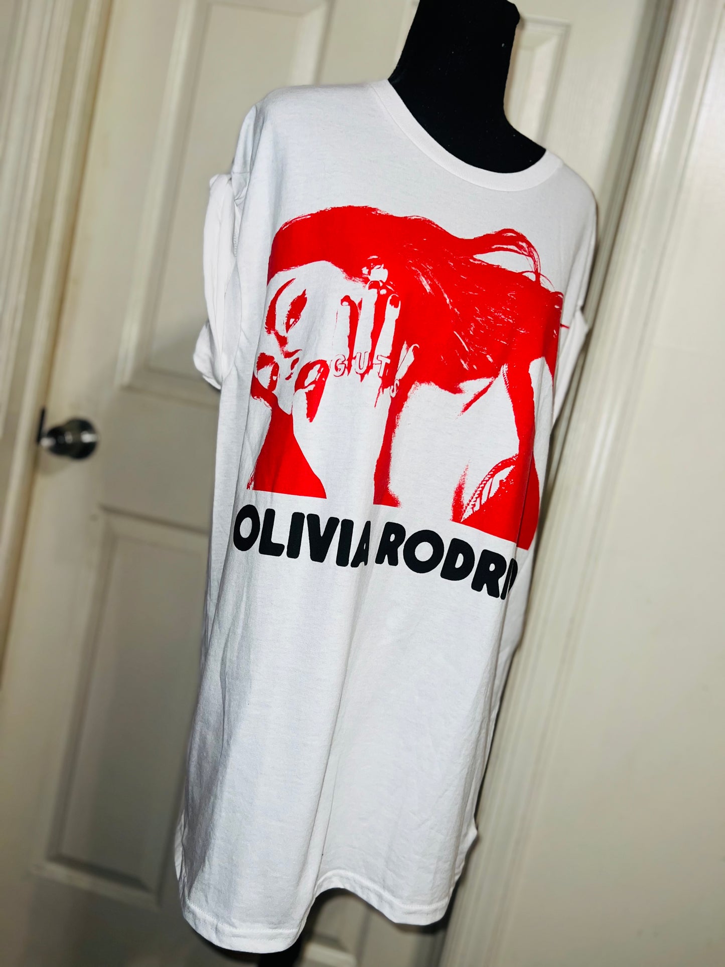 Olivia Rodrigo Oversized Distressed Tee