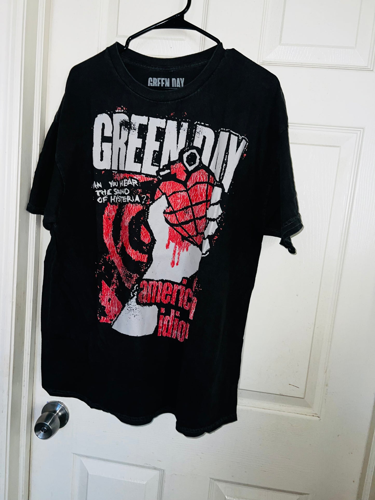 Green Day American Idiot Oversized Distressed Tee