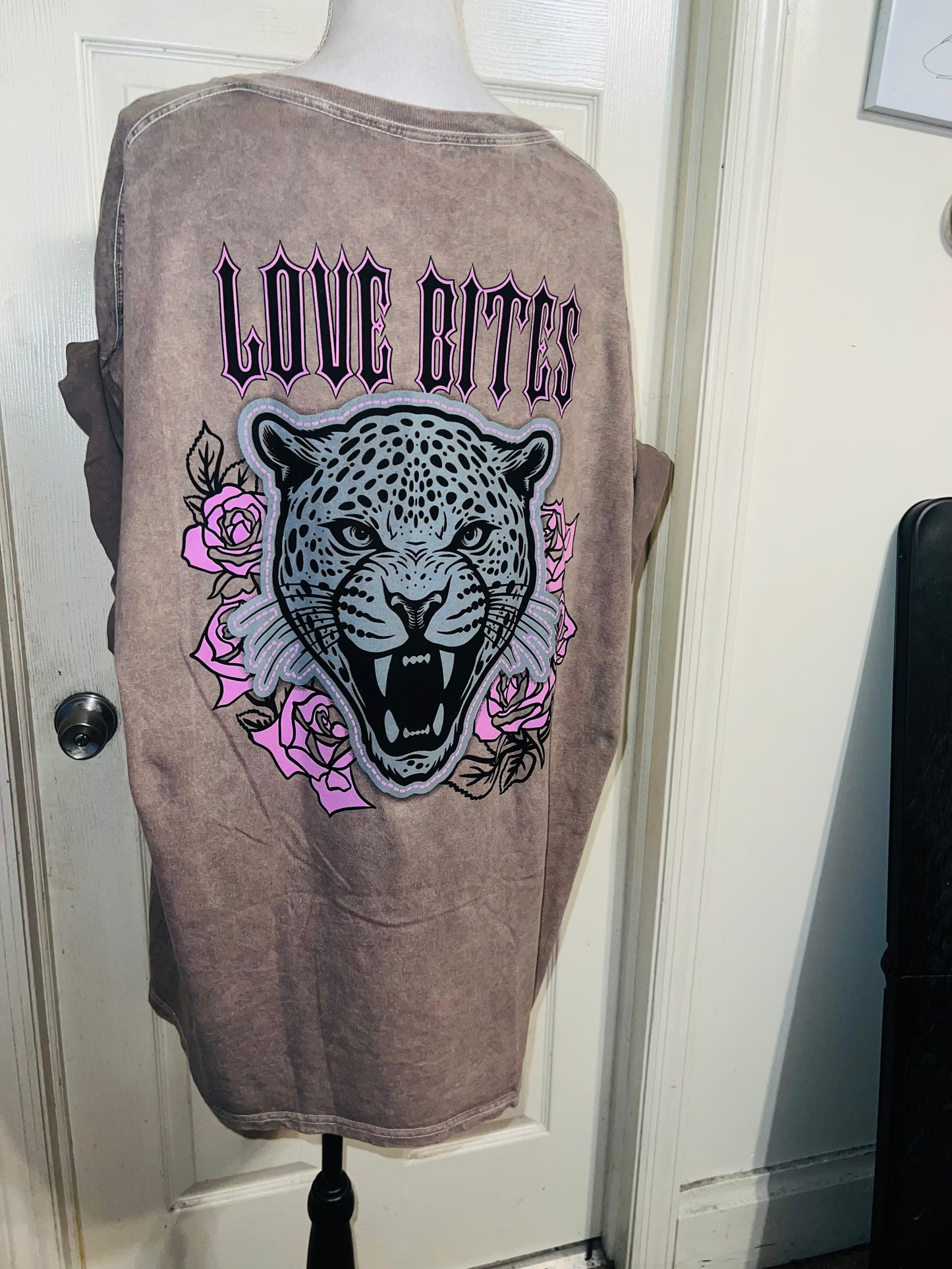 Def Leppard Double Sided Oversized Distressed Tee