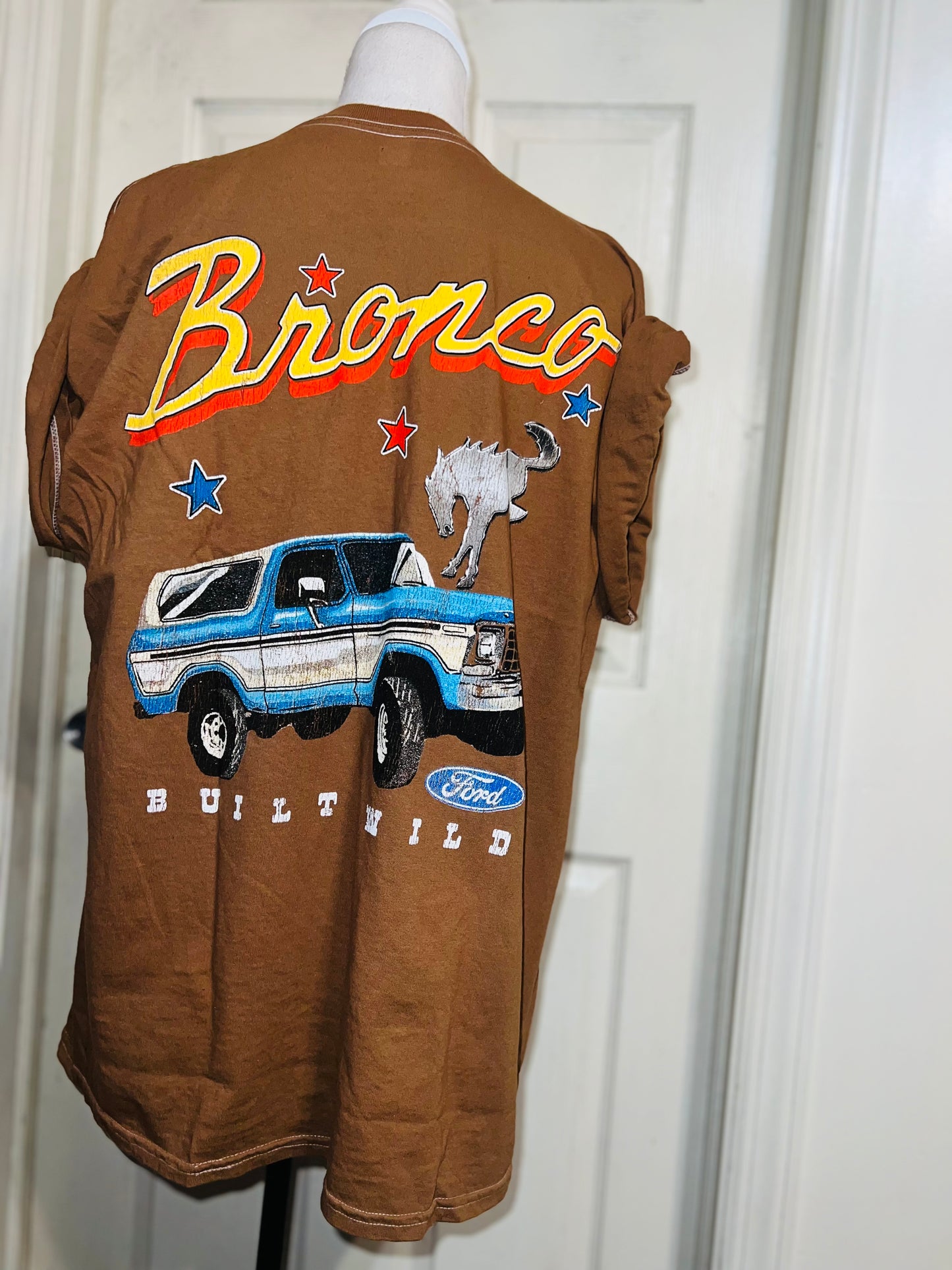 Ford Bronco Double Sided Oversized Distressed Tee