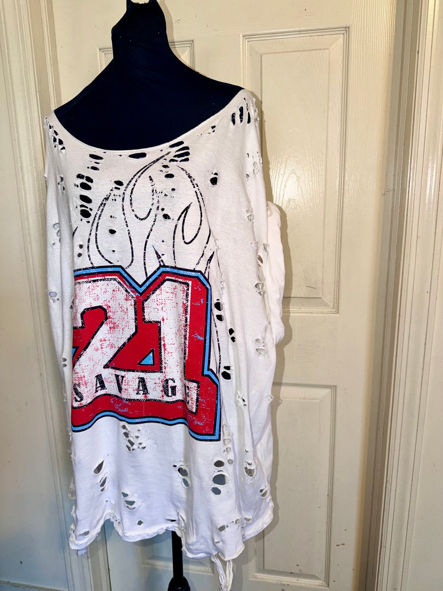 21 Savage Oversized Distressed Tee (As Is)