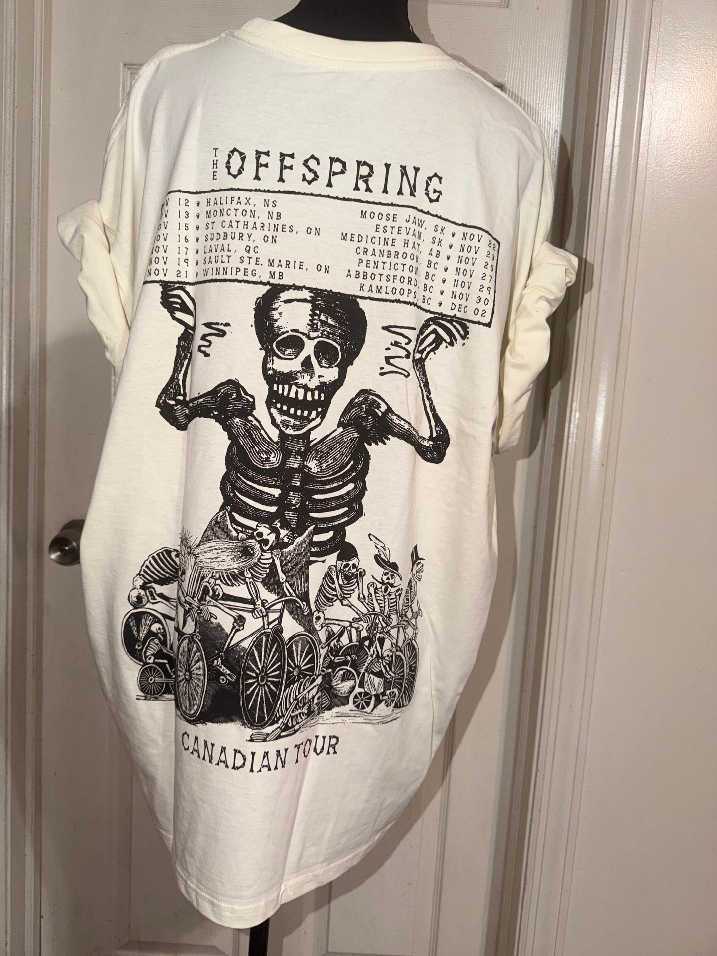 The Offspring Double Sided Oversized Distressed Tee