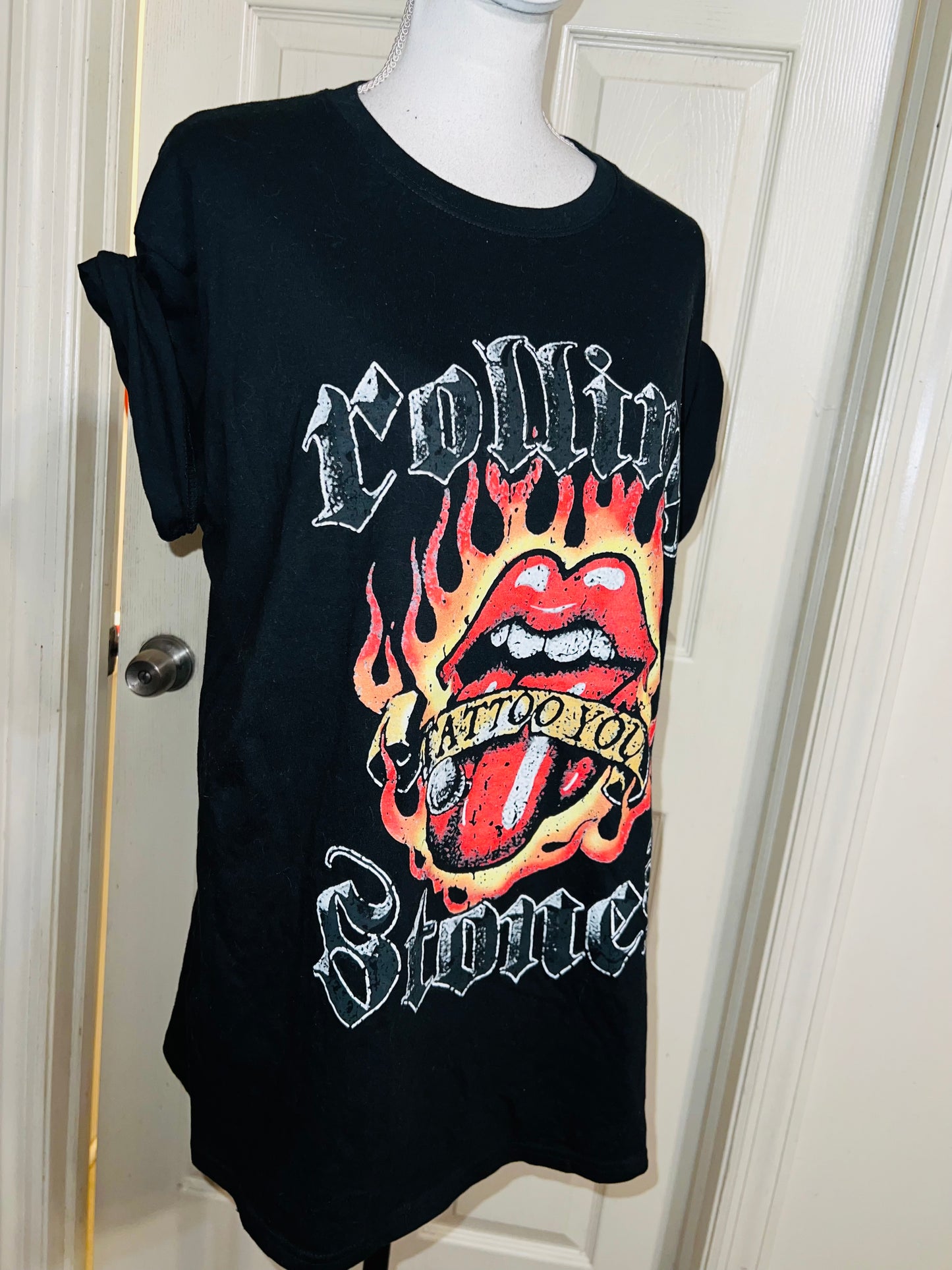 Rolling Stones “Tattoo You” Oversized Distressed Tee