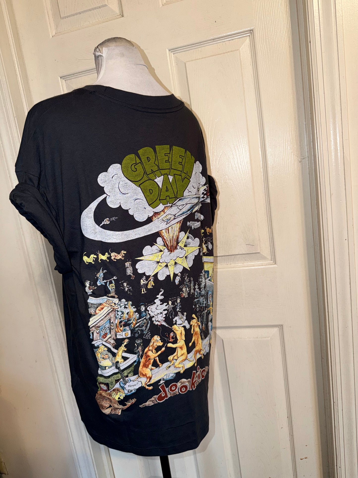 Green Day Double Sided Oversized Tee
