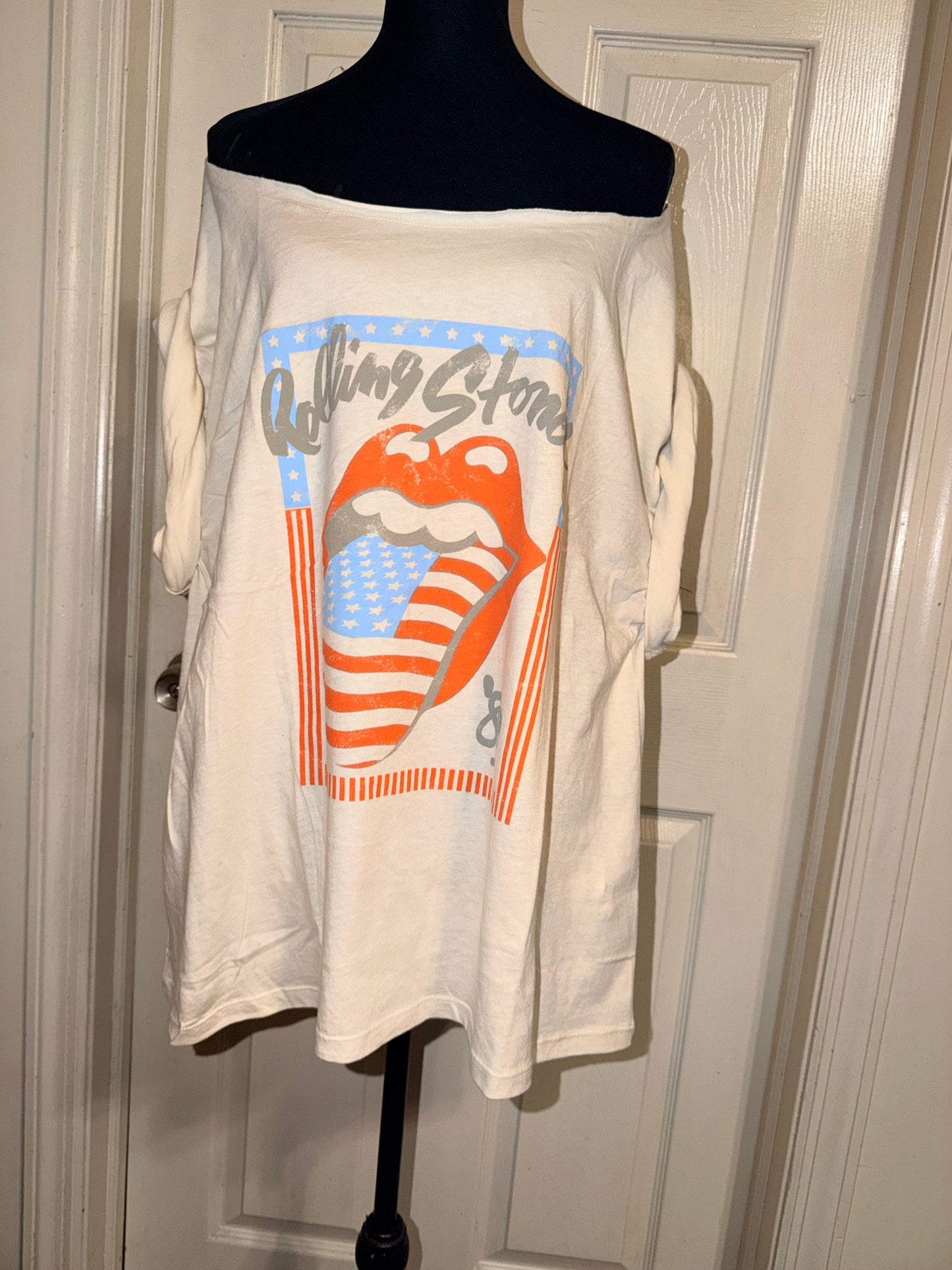 The Rolling Stones OFTS Oversized Distressed Tee