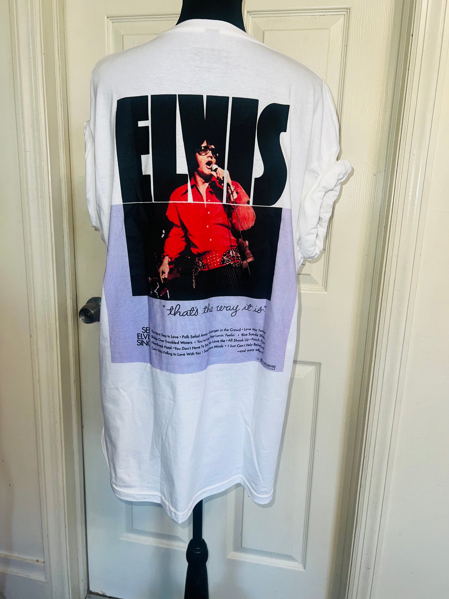 Elvis Double Sided Oversized Distressed Tee