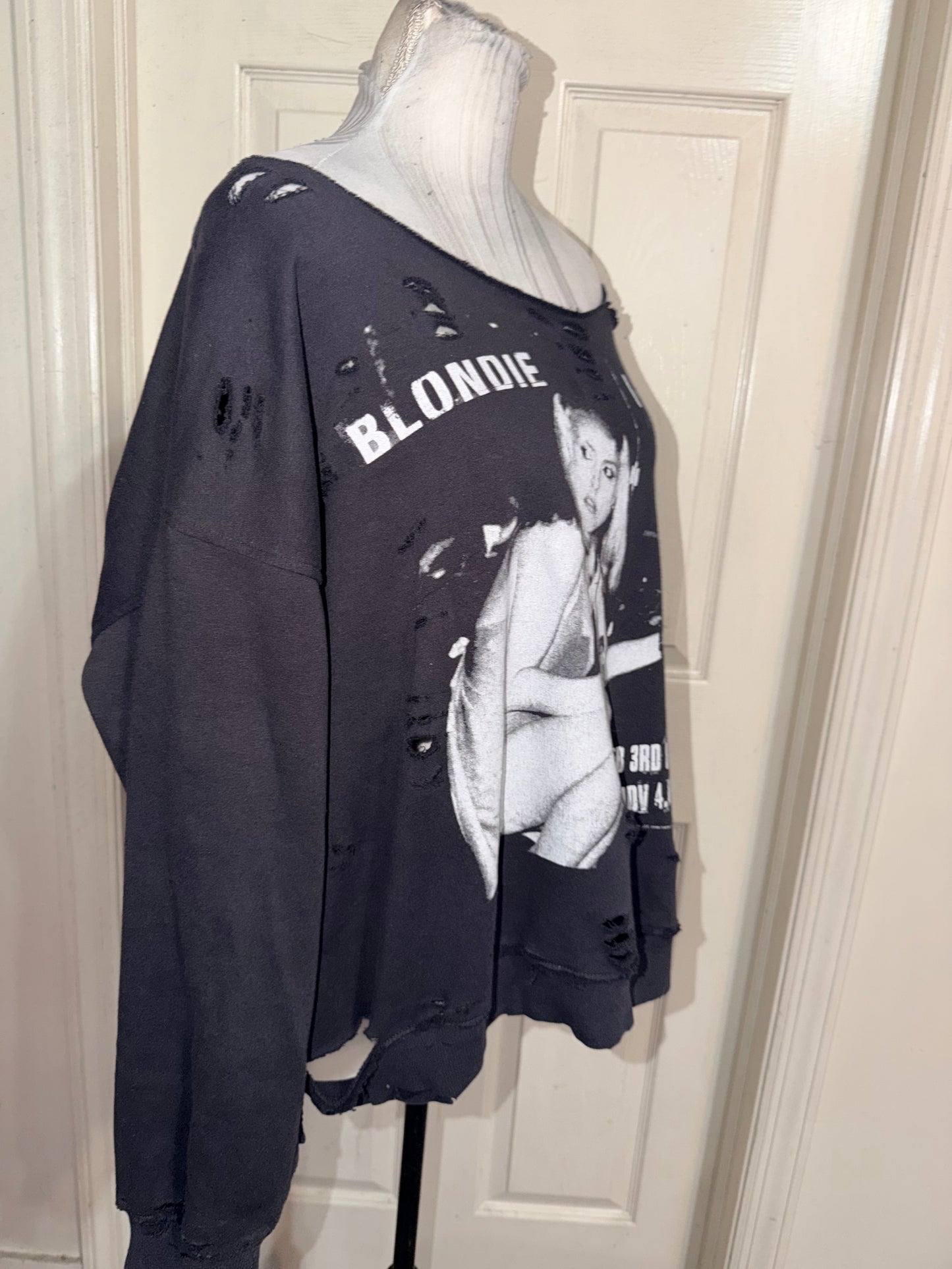 Blondie Oversized Distressed Sweatshirt