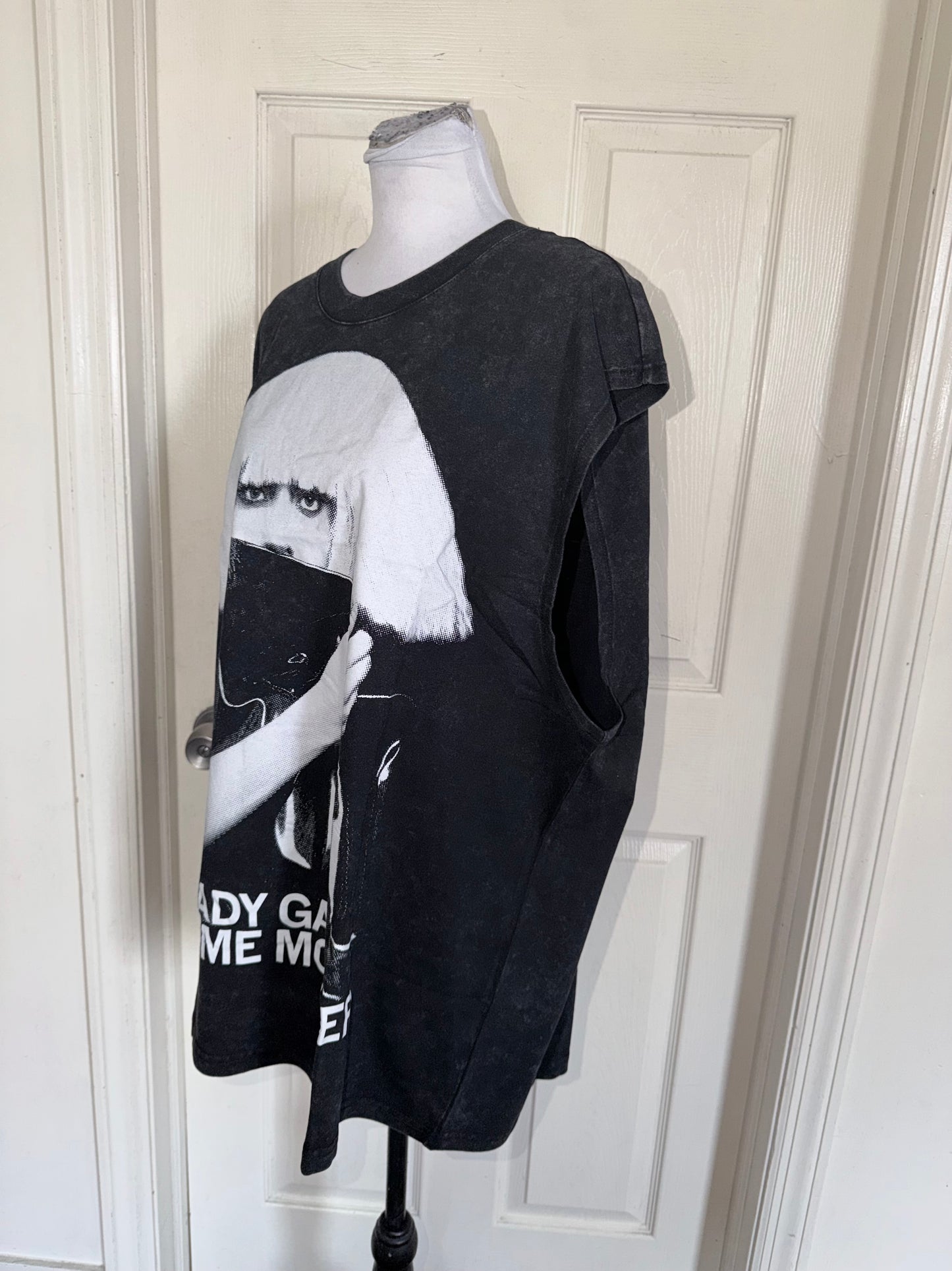 Lady Gaga Oversized Distressed Tank
