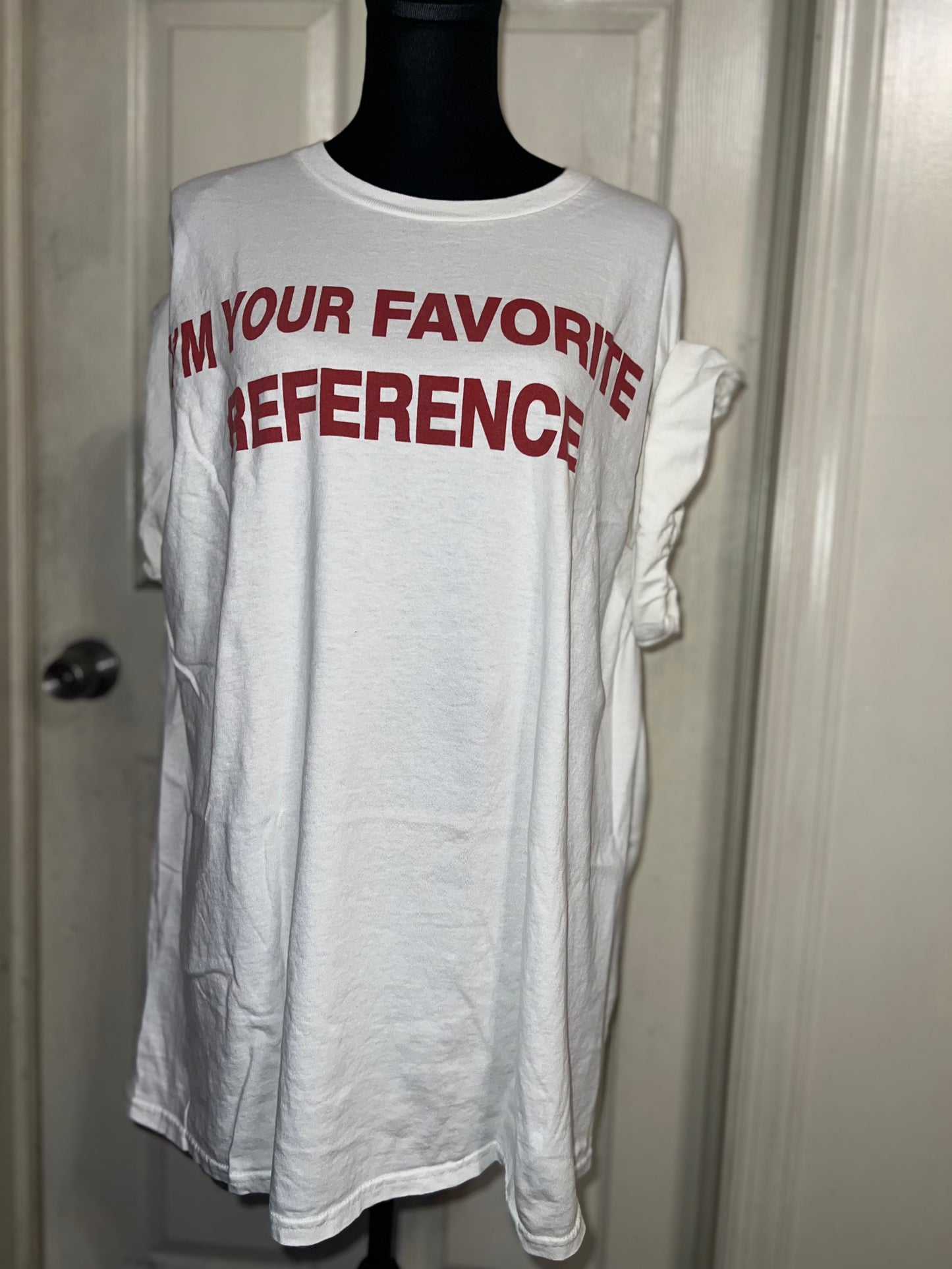 Charli XCX Favorite Reference Oversized Distressed Tee