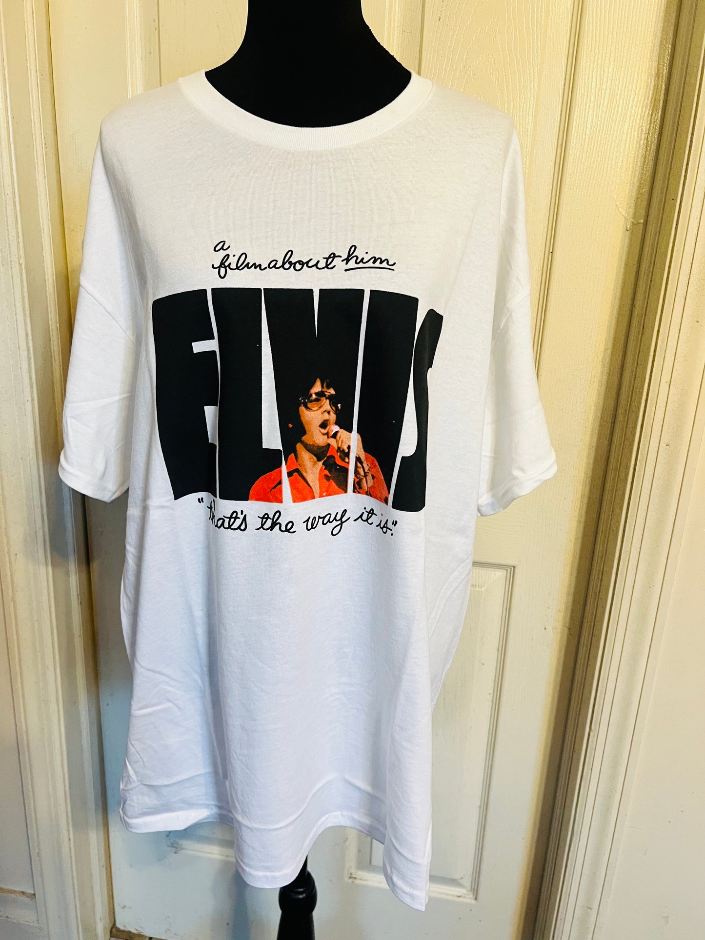 Elvis Double Sided Oversized Distressed Tee