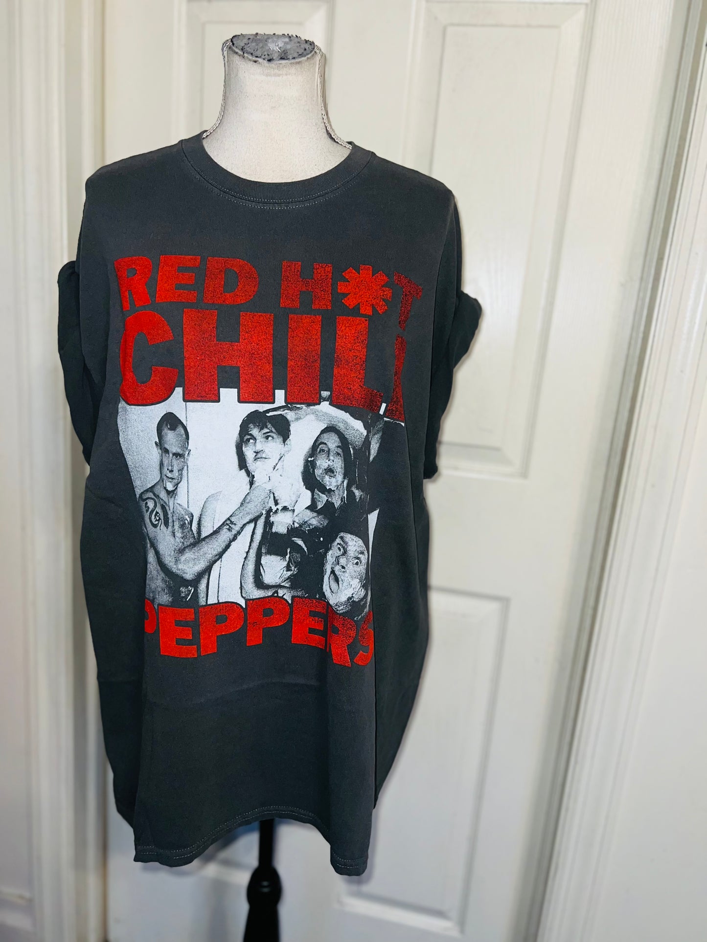 Red Hot Chili Peppers Oversized Distressed Tee