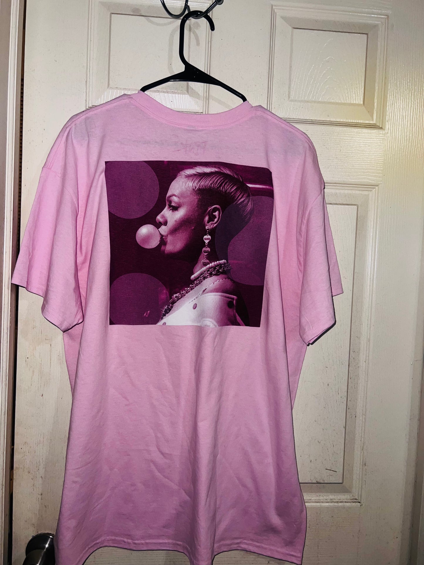 P!NK Double Sided Oversized Distressed Tee