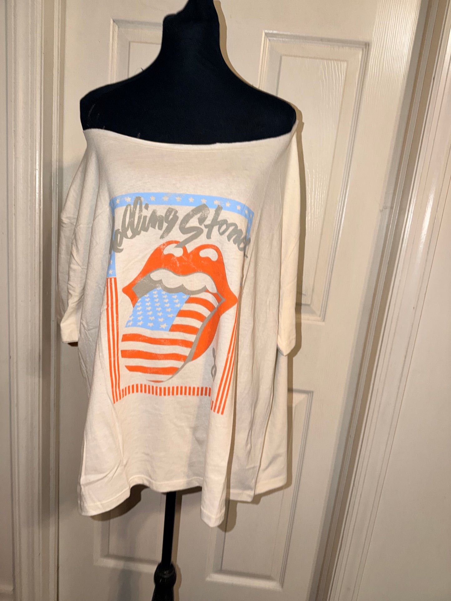 The Rolling Stones OFTS Oversized Distressed Tee
