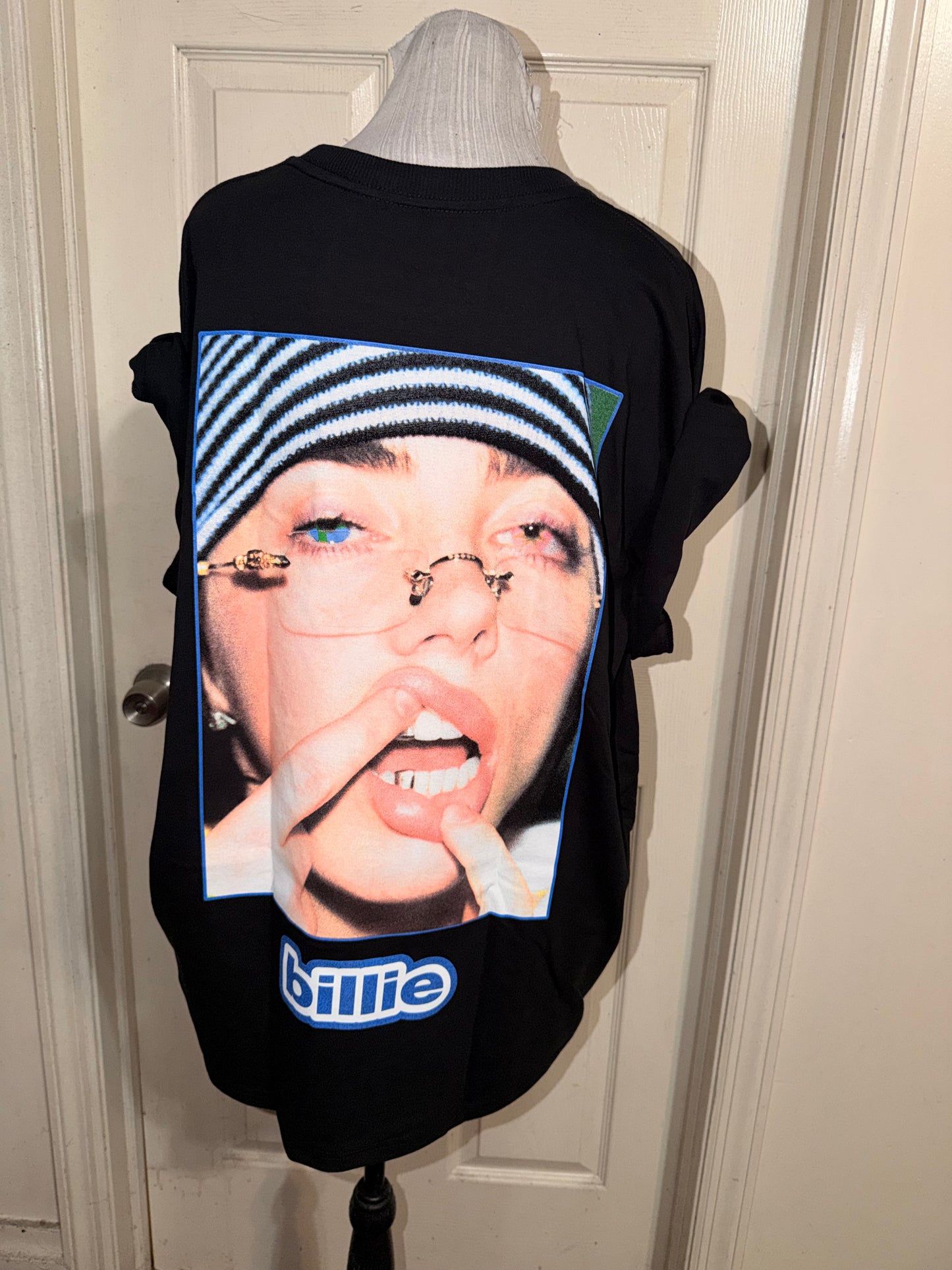 Billie Eilish Double Sided Oversized Distressed Tee