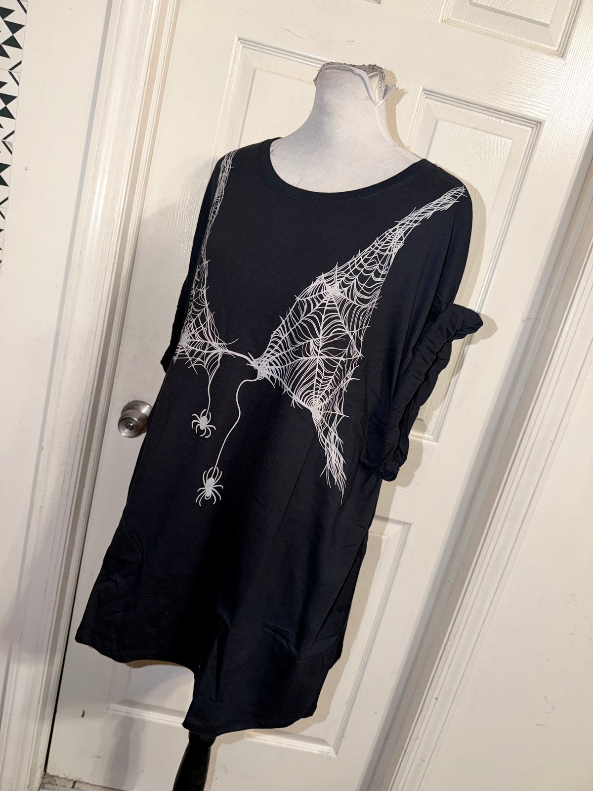 Halloween Spiderweb Oversized Tee