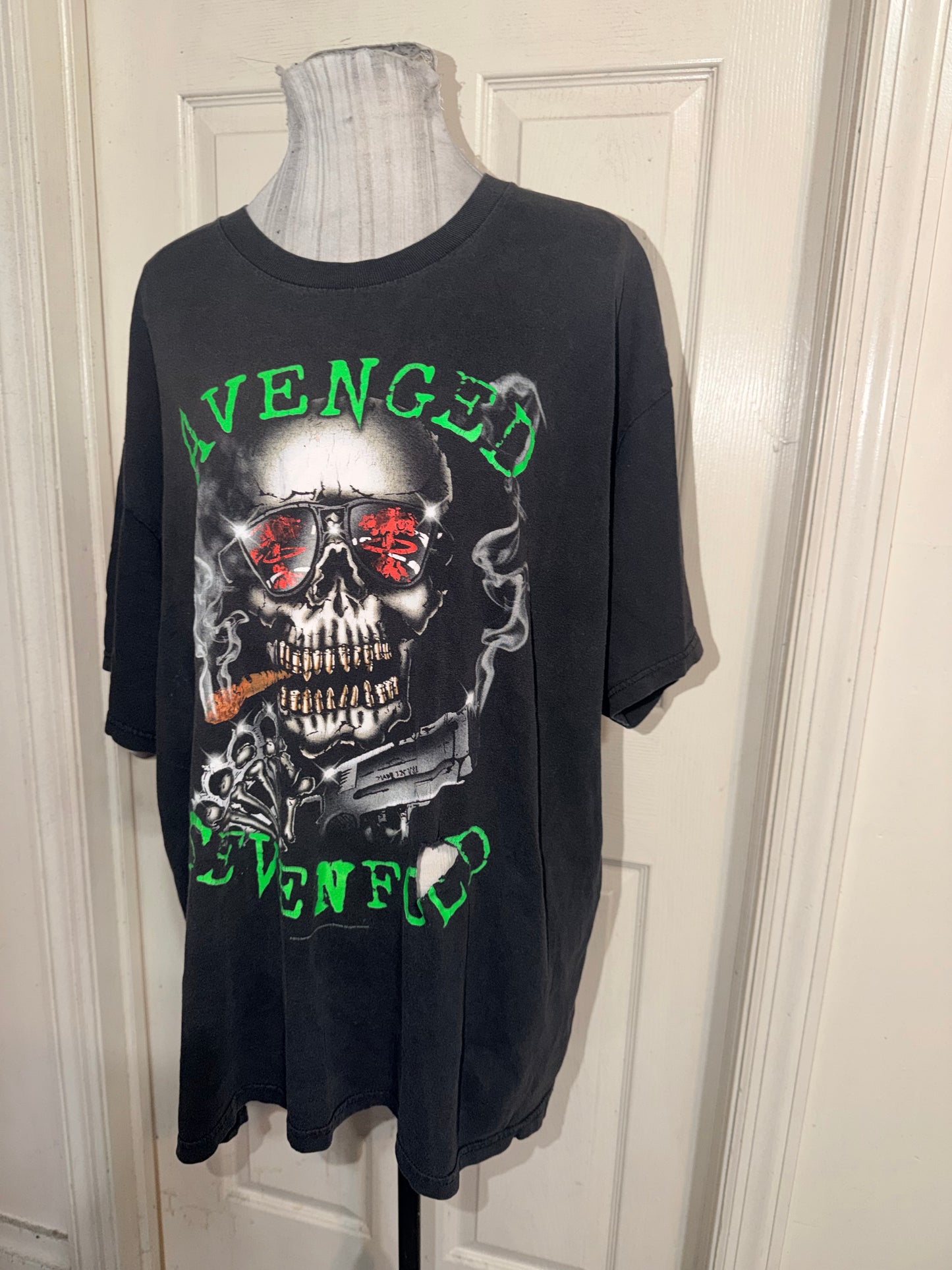 Avenged Sevenfold Vintage Oversized Distressed Tee