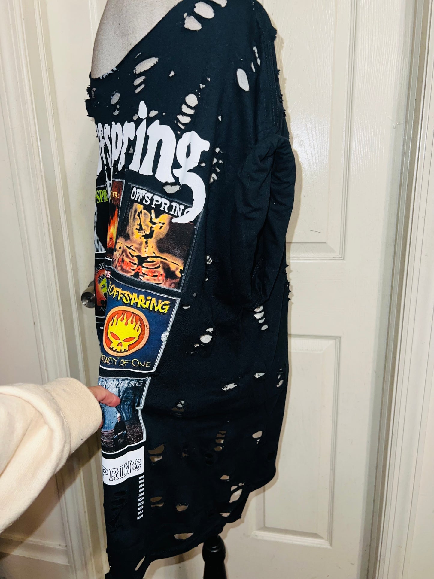The Offspring Double Sided Oversized Distressed Tee