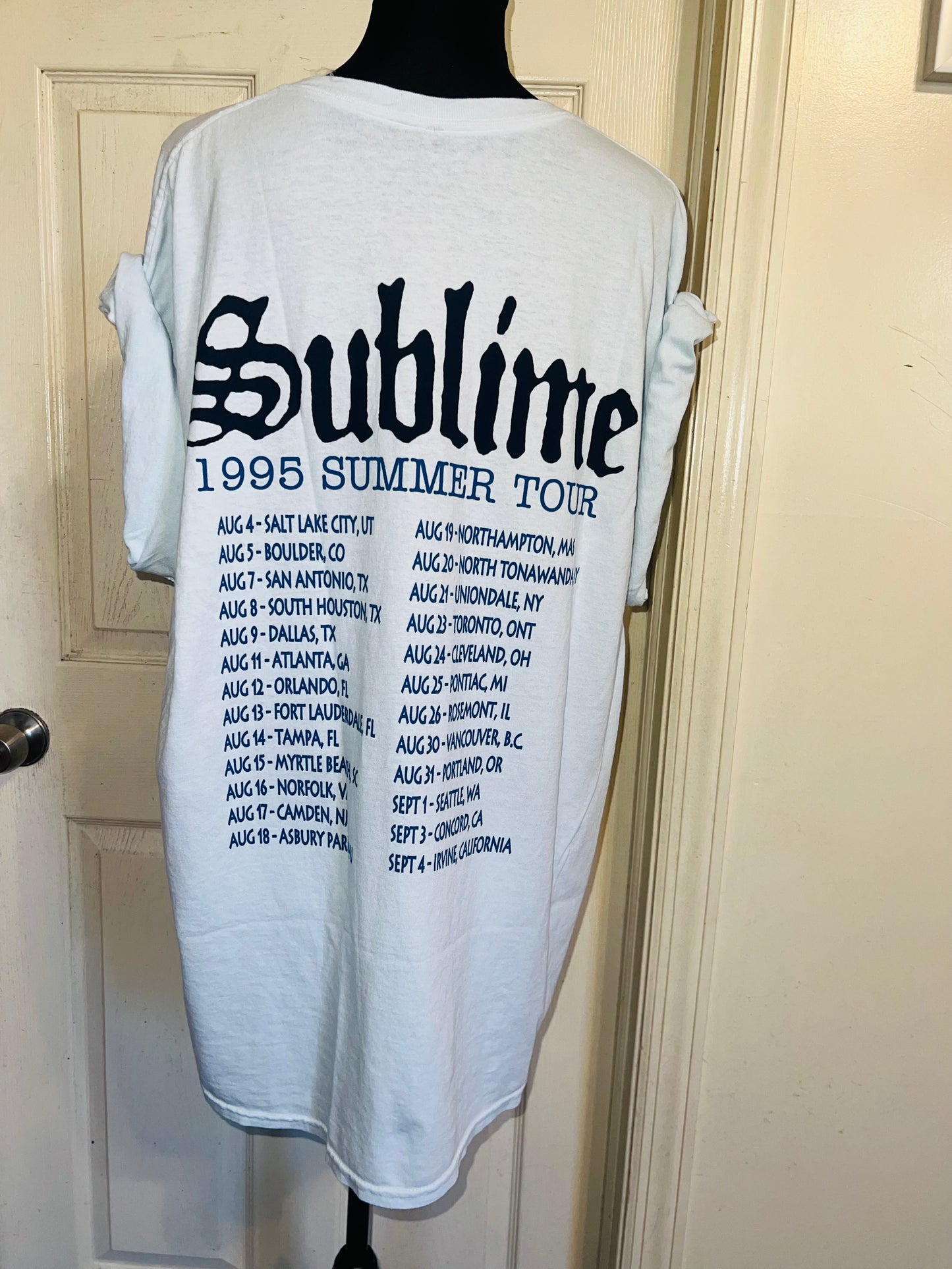 Sublime Double Sided Oversized Distressed Tee