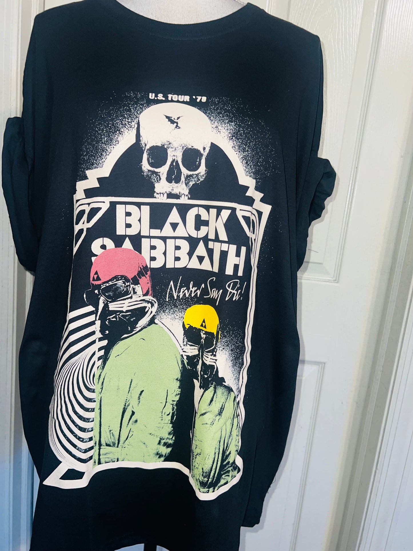 Black Sabbath Oversized Distressed Tee