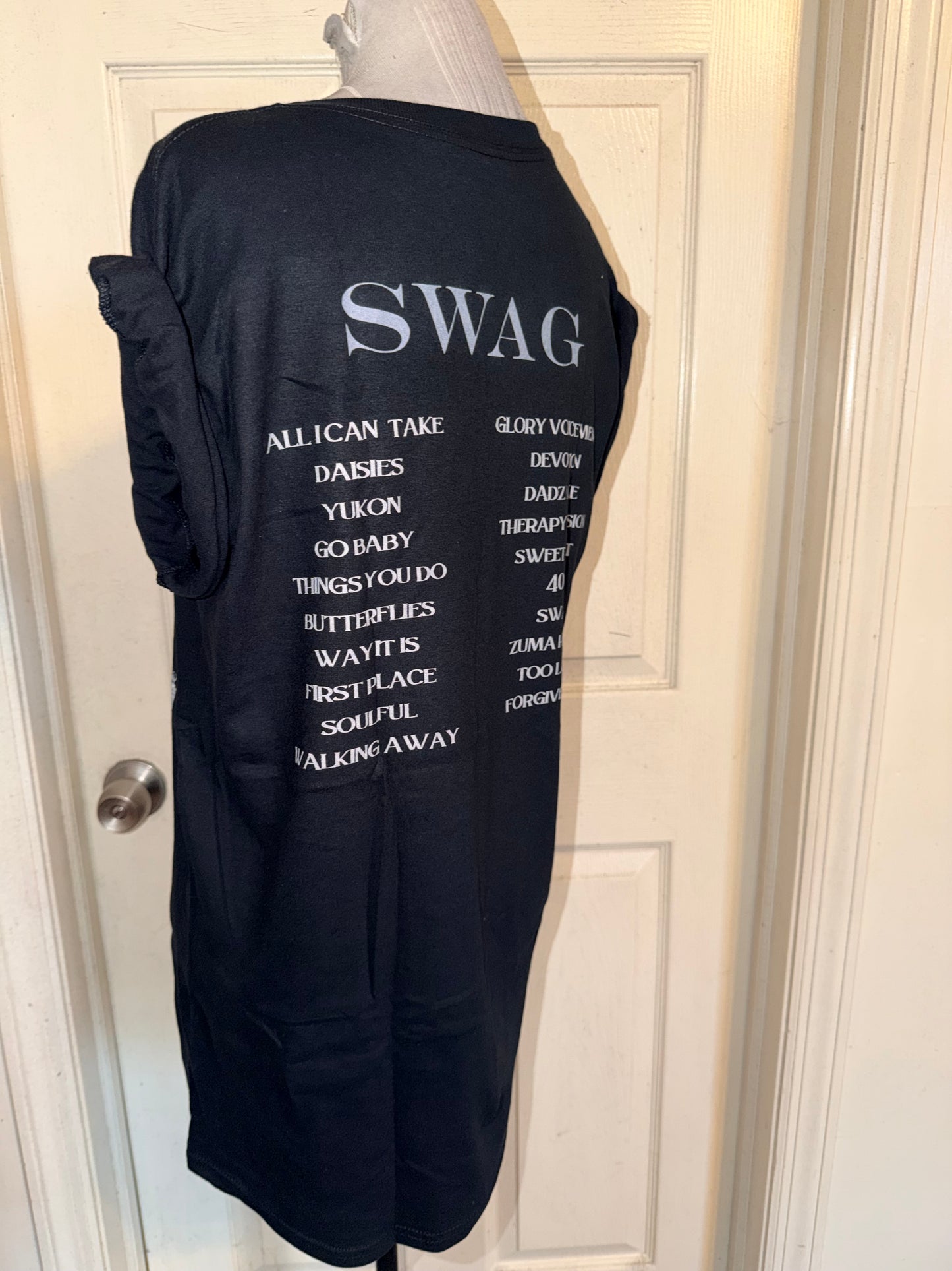 Justin Bieber Double Sided Oversized Distressed Tee