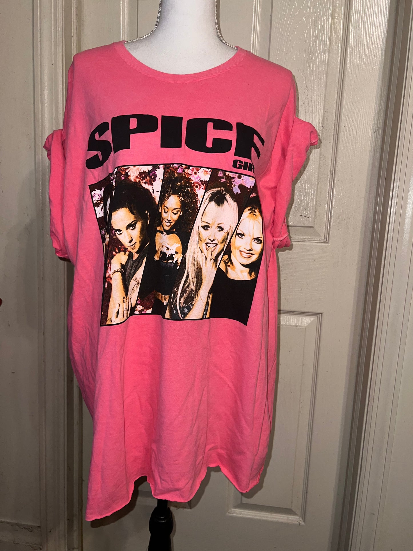 Spice Girls Oversized Distressed Tee