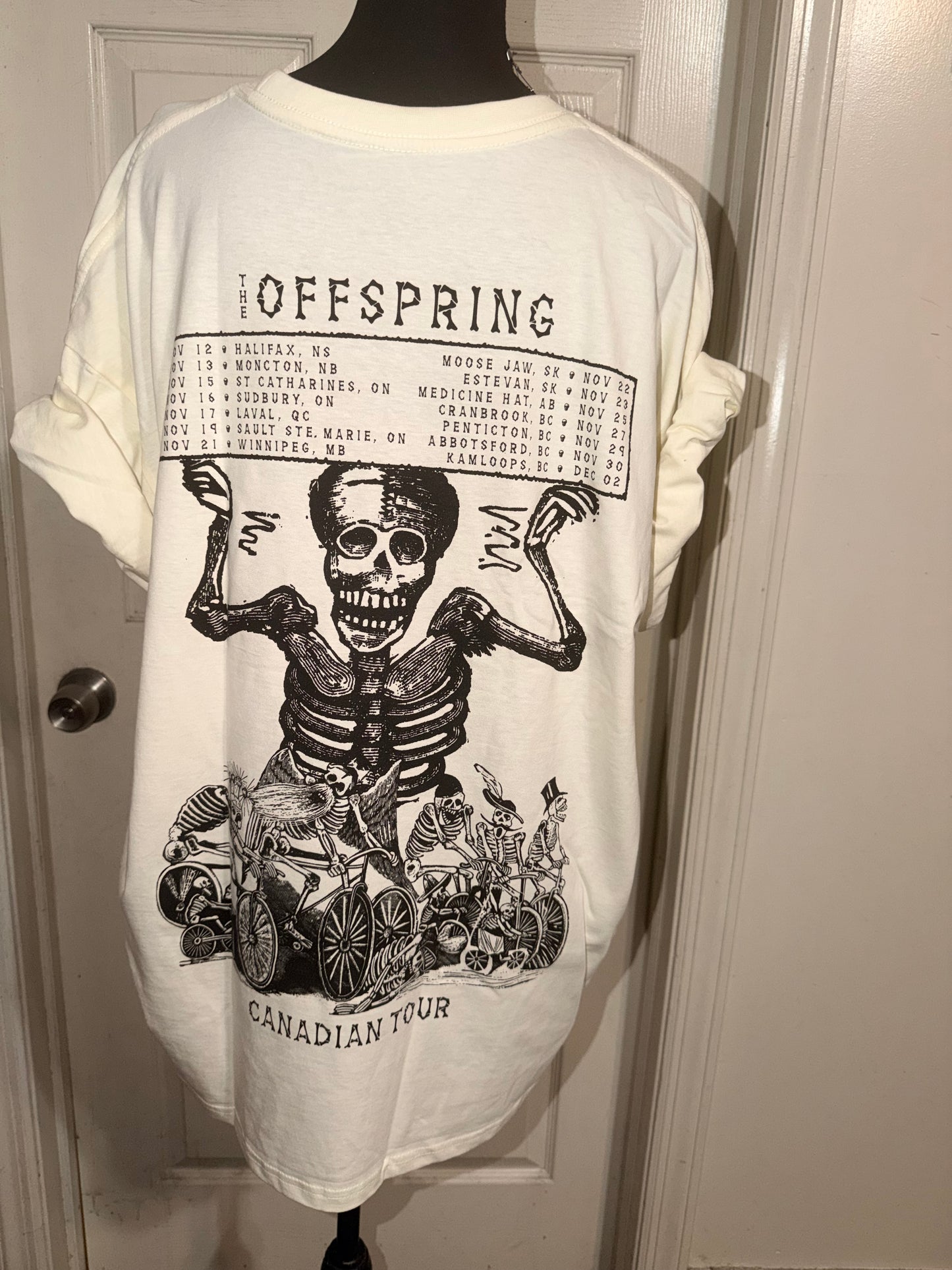 The Offspring Double Sided Oversized Distressed Tee