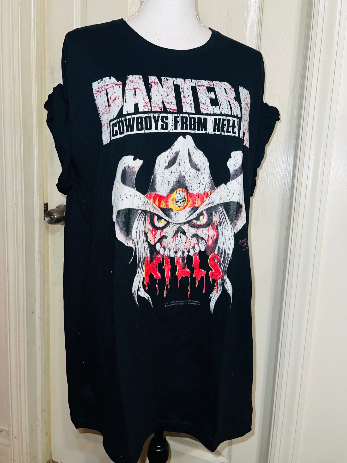 Pantera Oversized Distressed T-Shirt