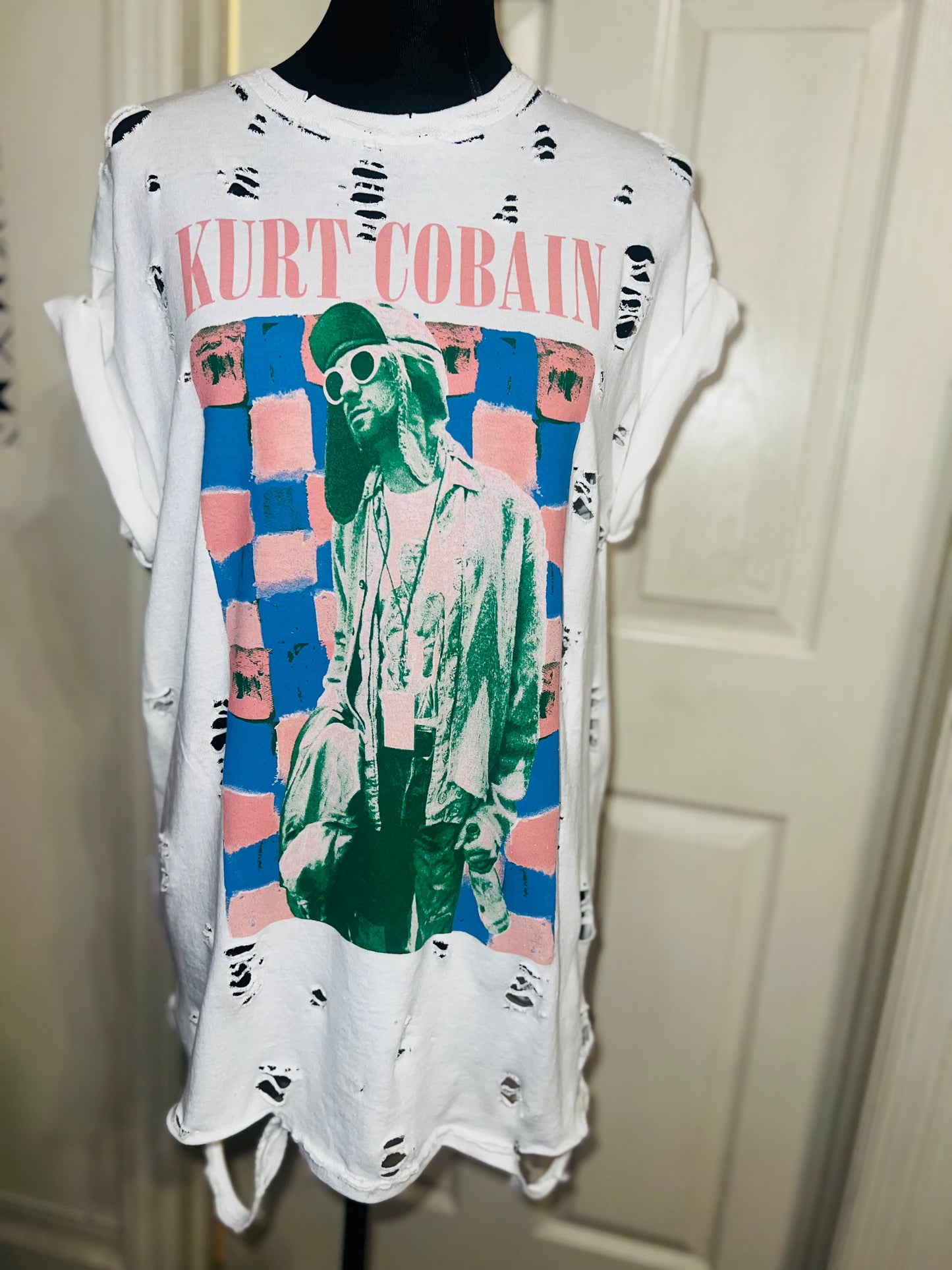 Kurt Cobain Oversized Distressed Tee