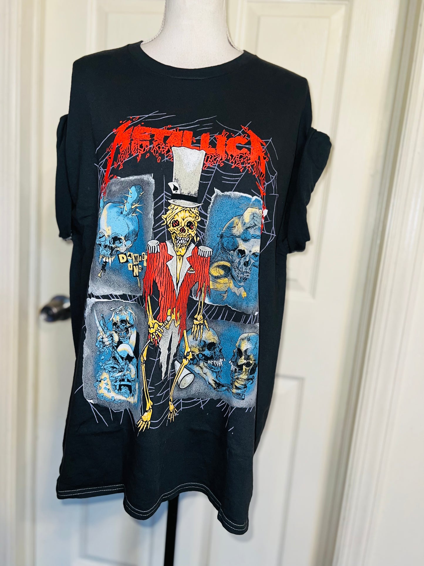 Metallica Double Sided Oversized Distressed Tee
