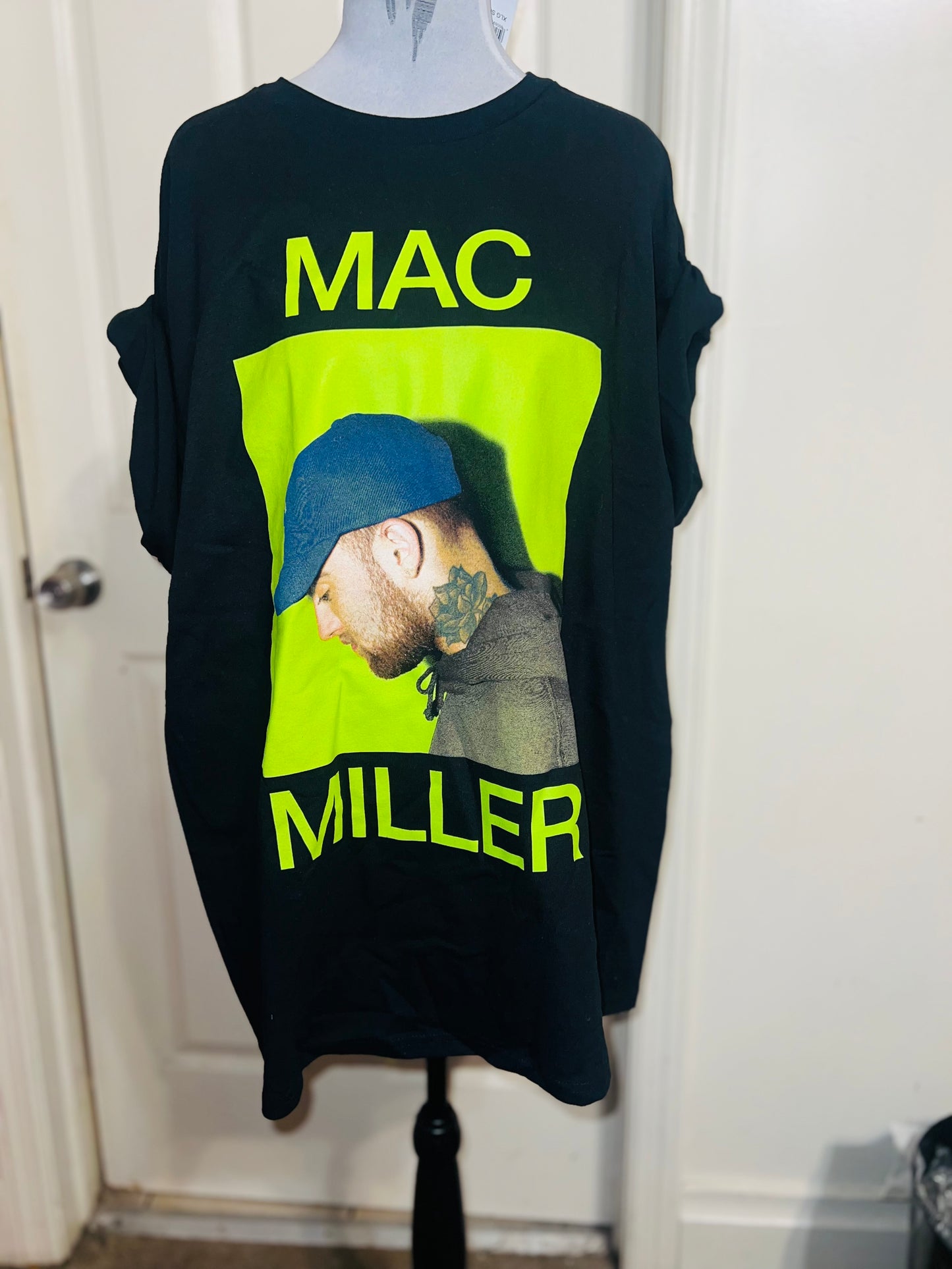 Mac Miller Oversized Distressed Tee