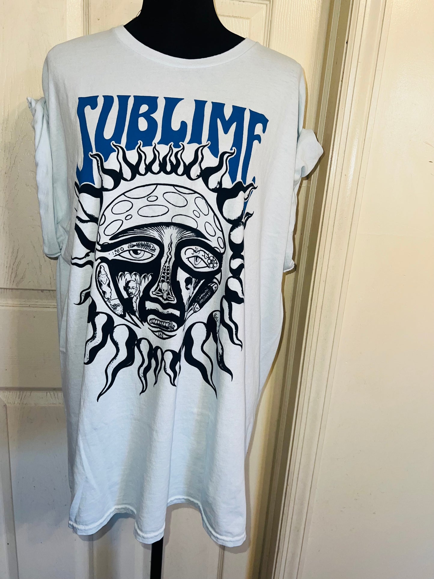 Sublime Double Sided Oversized Distressed Tee