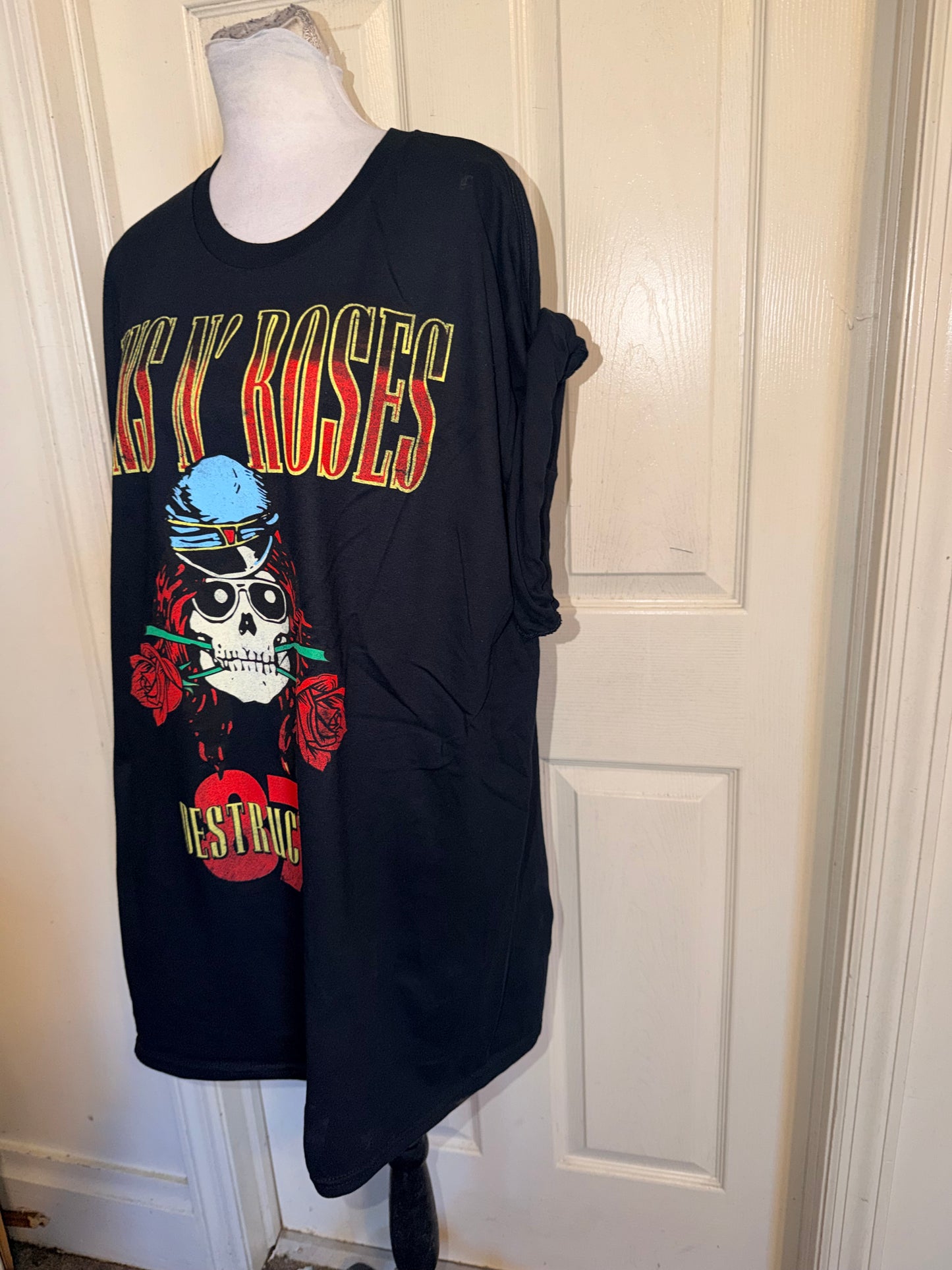 Guns N’ Roses Double Sided Oversized Distressed Tee
