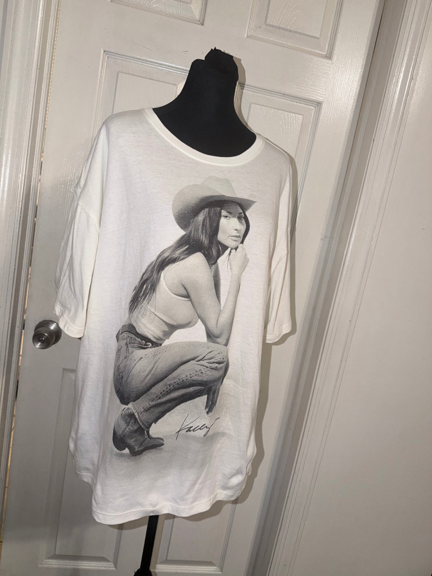 Kasey Musgraves Oversized Distressed Tee