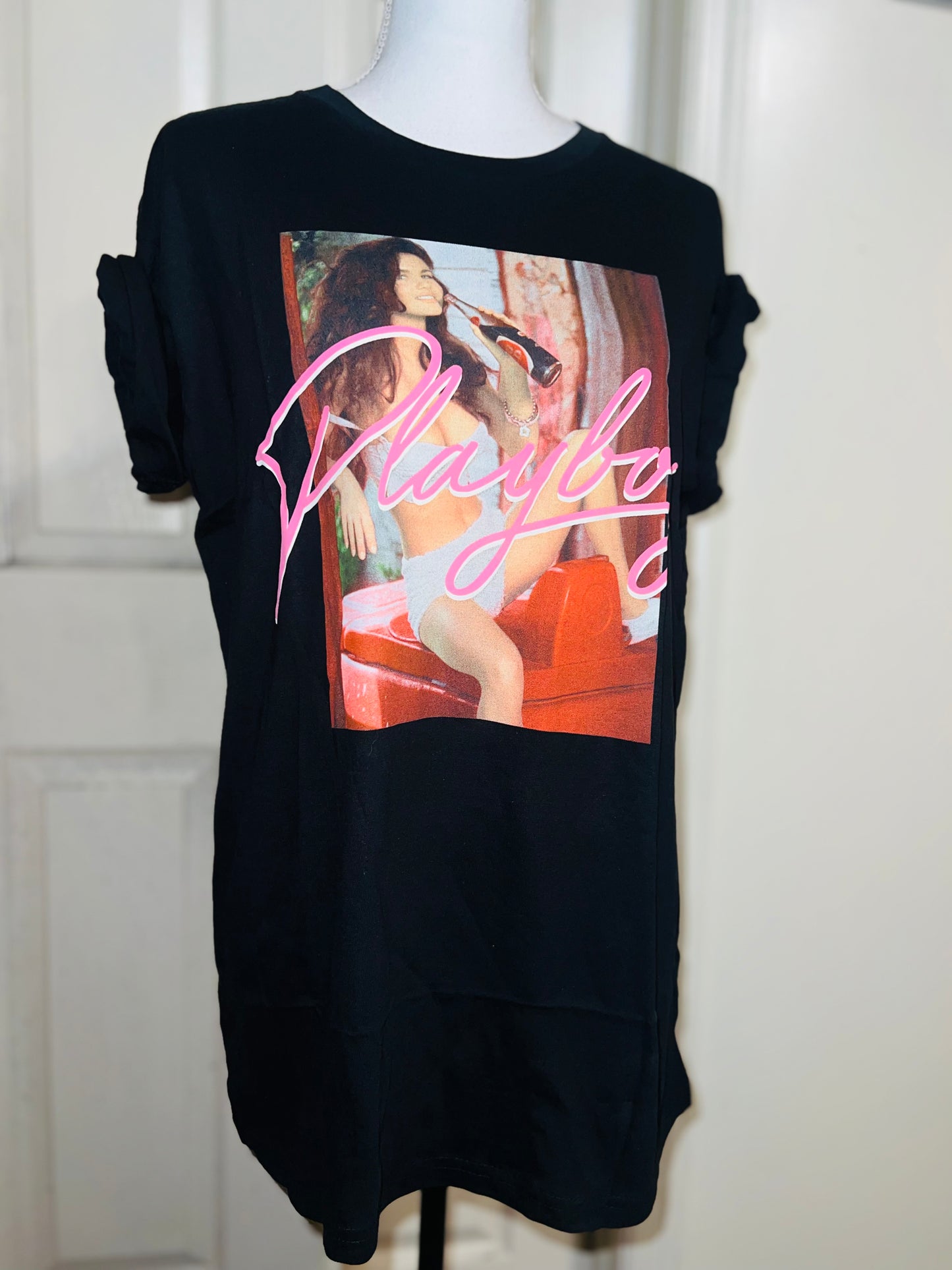 Playboy 1993 Cover Oversized Distressed Tee