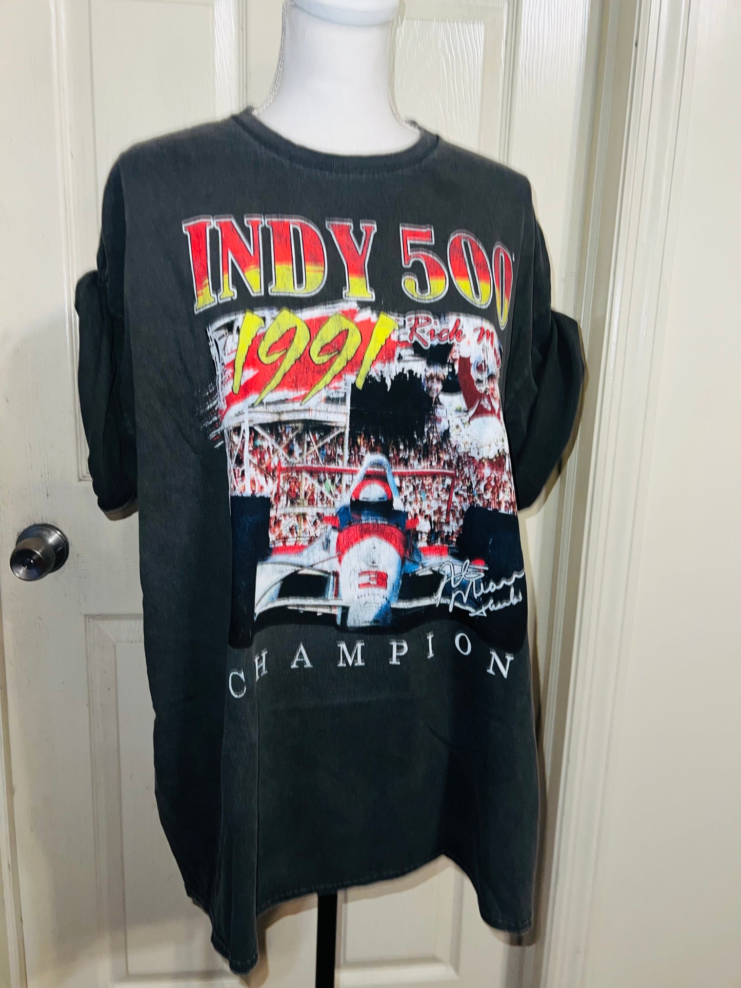 Indy 500 Oversized Distressed Tee