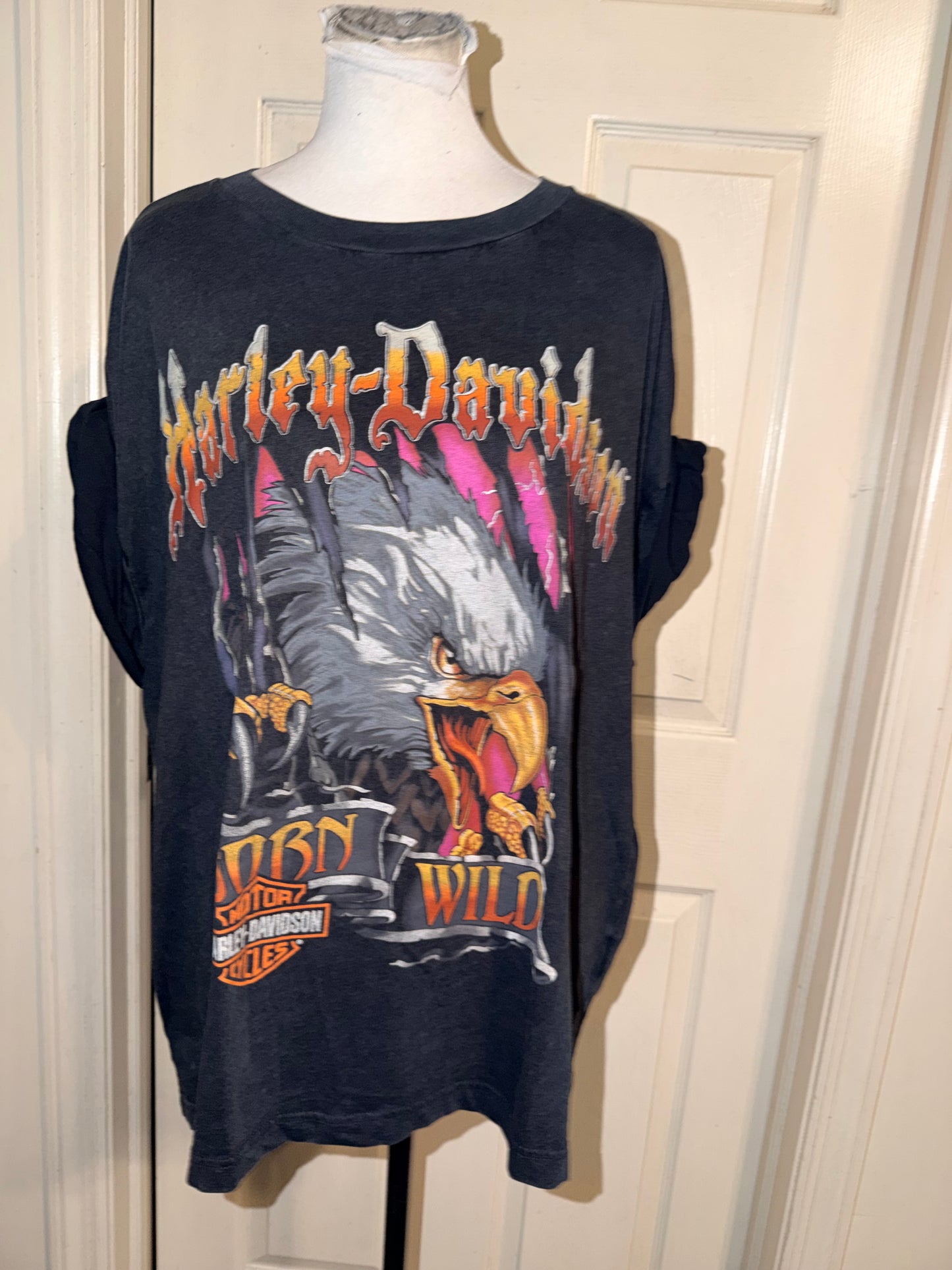 Harley Davidson Oversized Distressed Tee