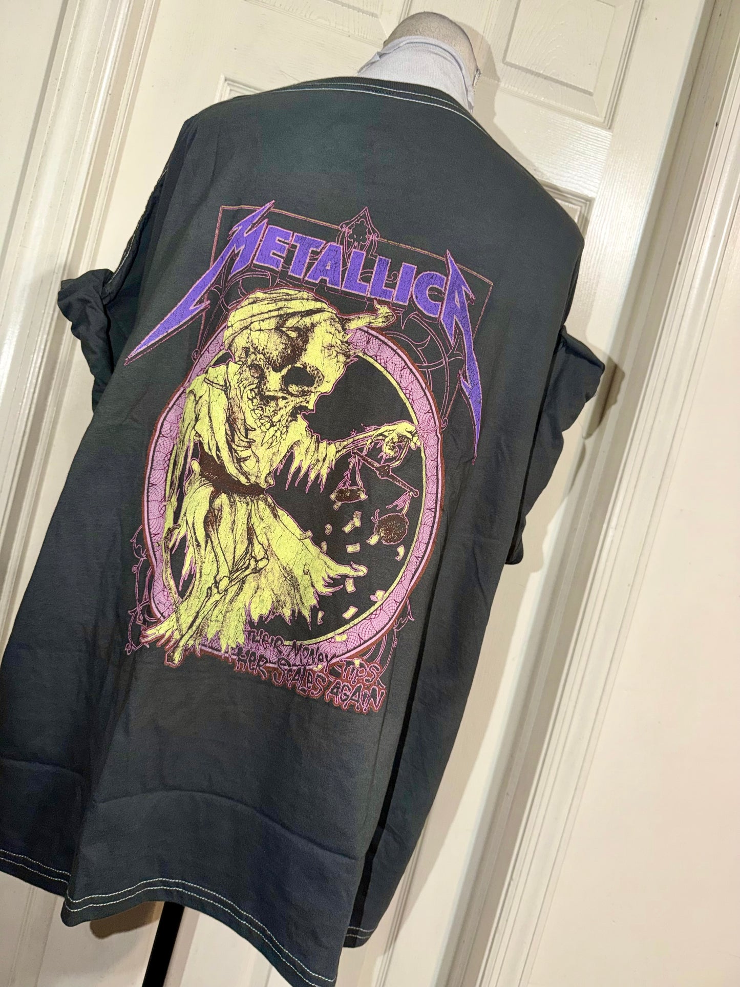Metallica Double Sided Oversized Distressed Tee