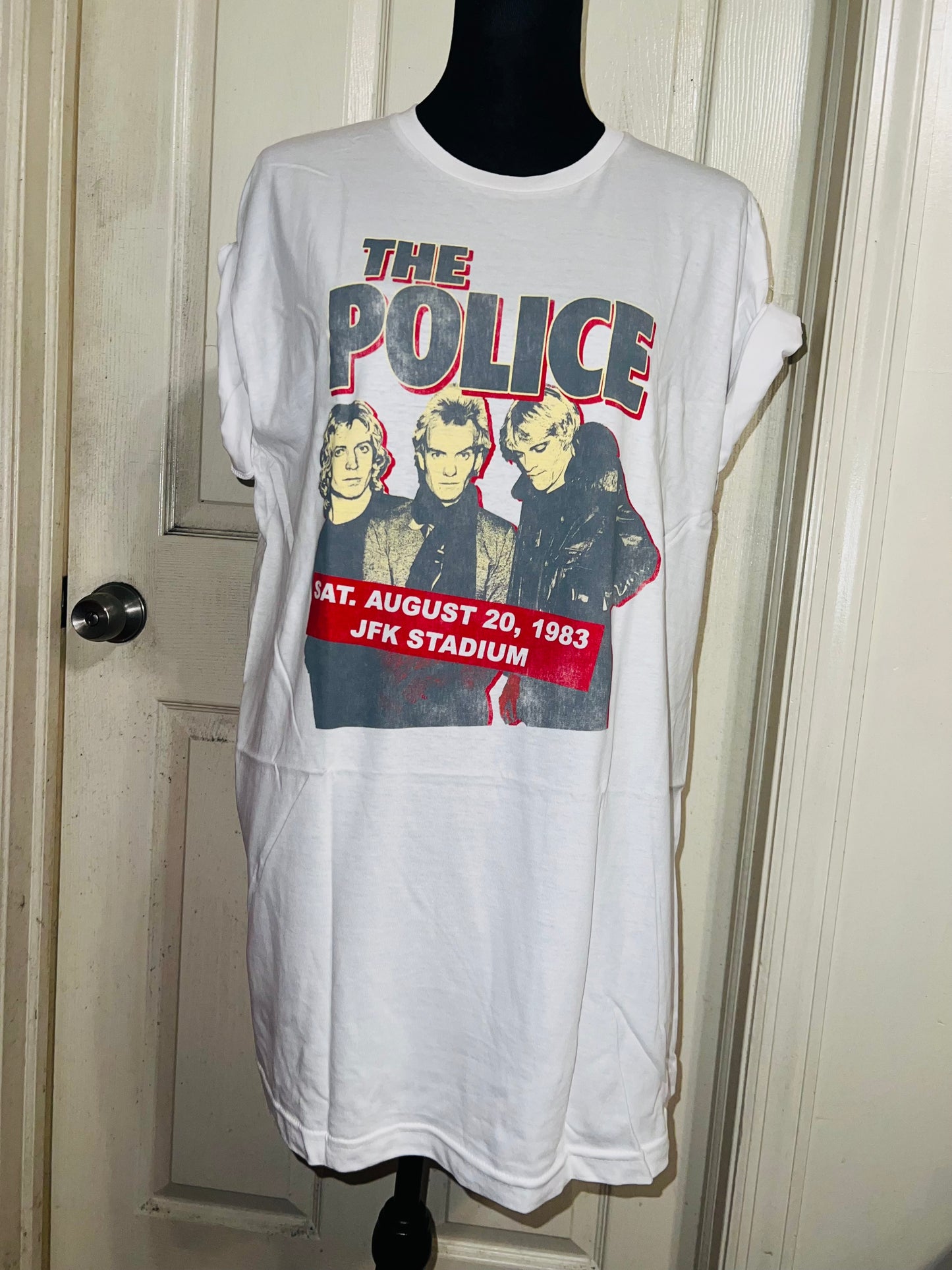 The Police Oversized Distressed T-Shirt