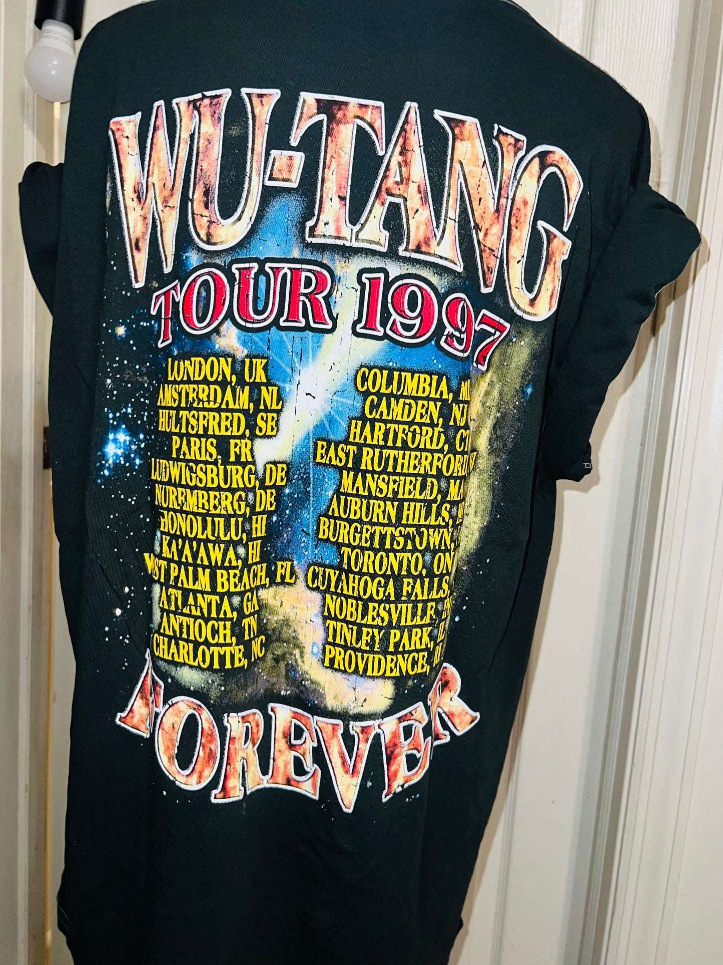 Wu-Tang Clan Double Sided Oversized Distressed Tee