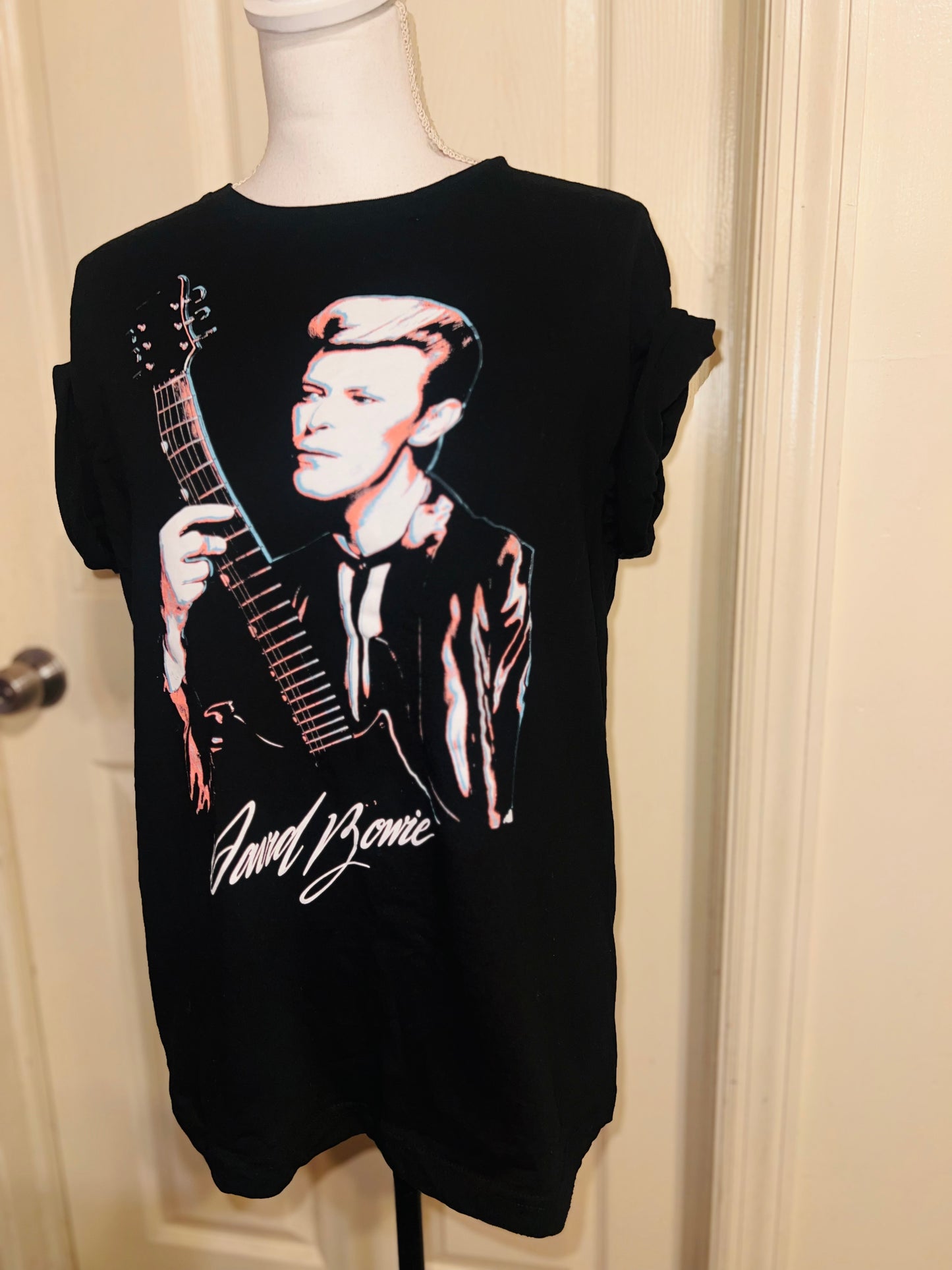 David Bowie Oversized Distressed Tee