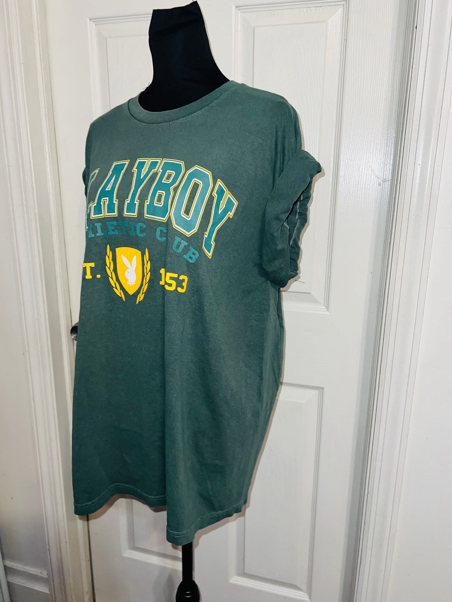 Playboy Oversized Distressed Tee