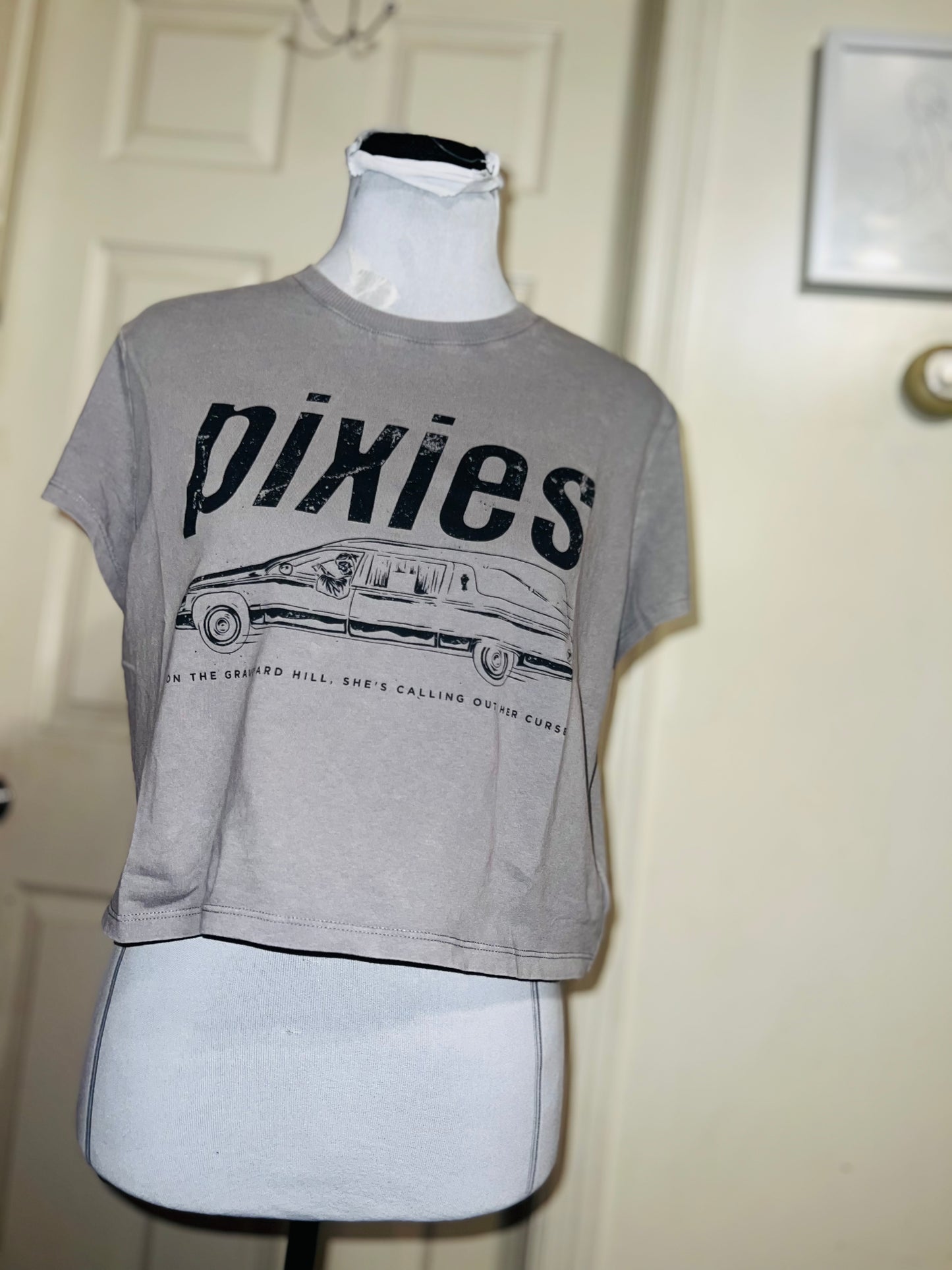 Pixies Distressed Baby Tee