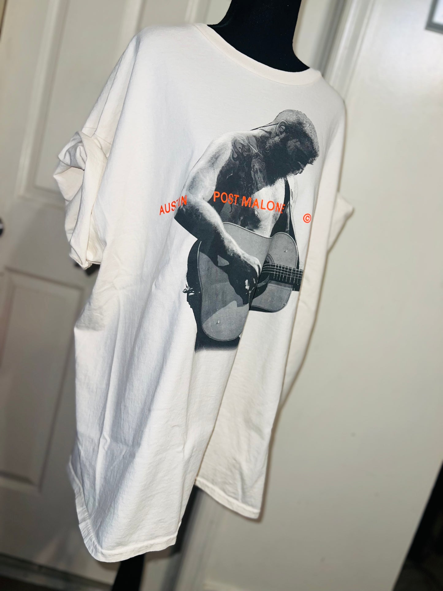 Post Malone Oversized Distressed Tee