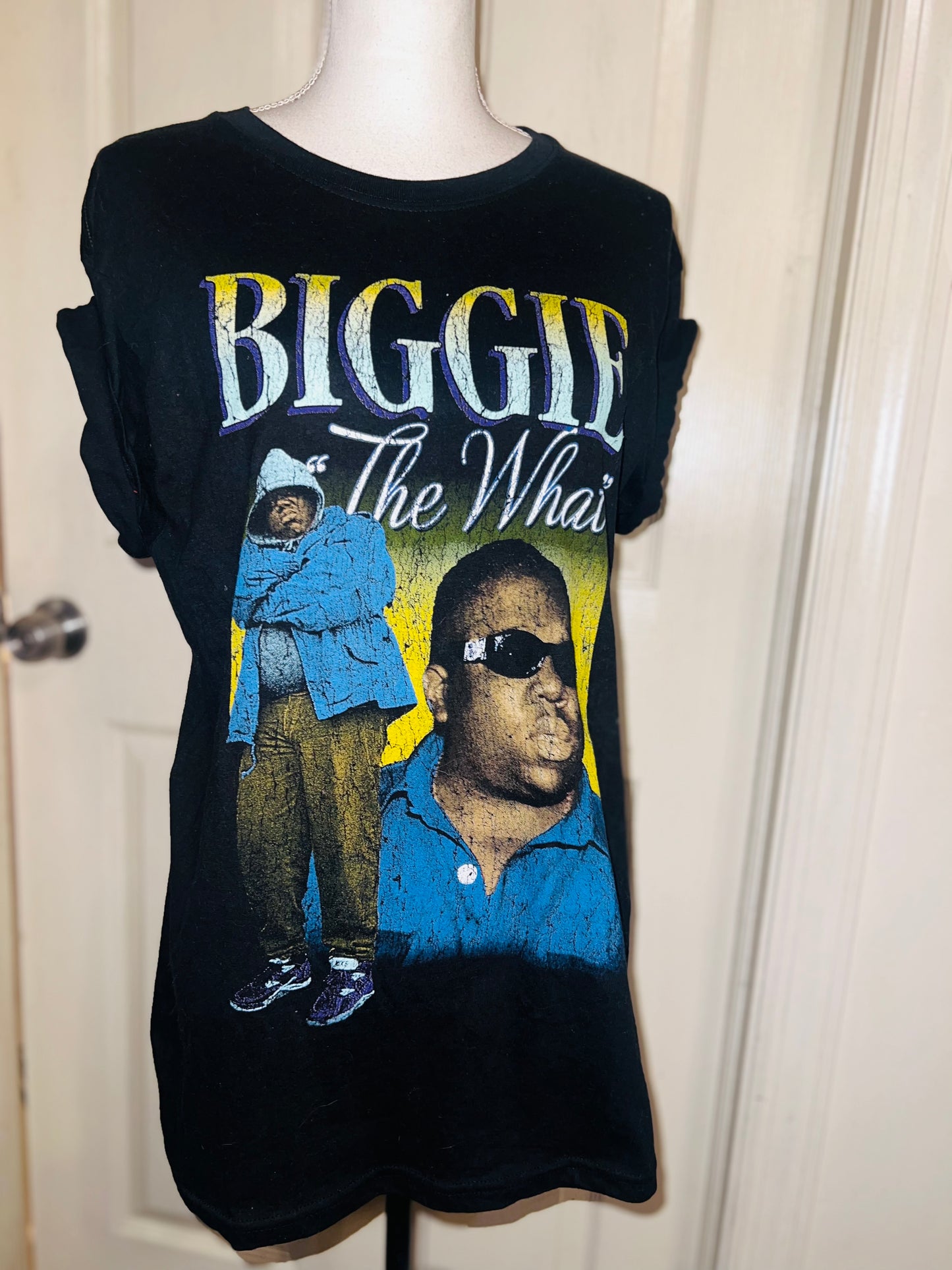 Biggie Smalls Oversized Distressed Tee