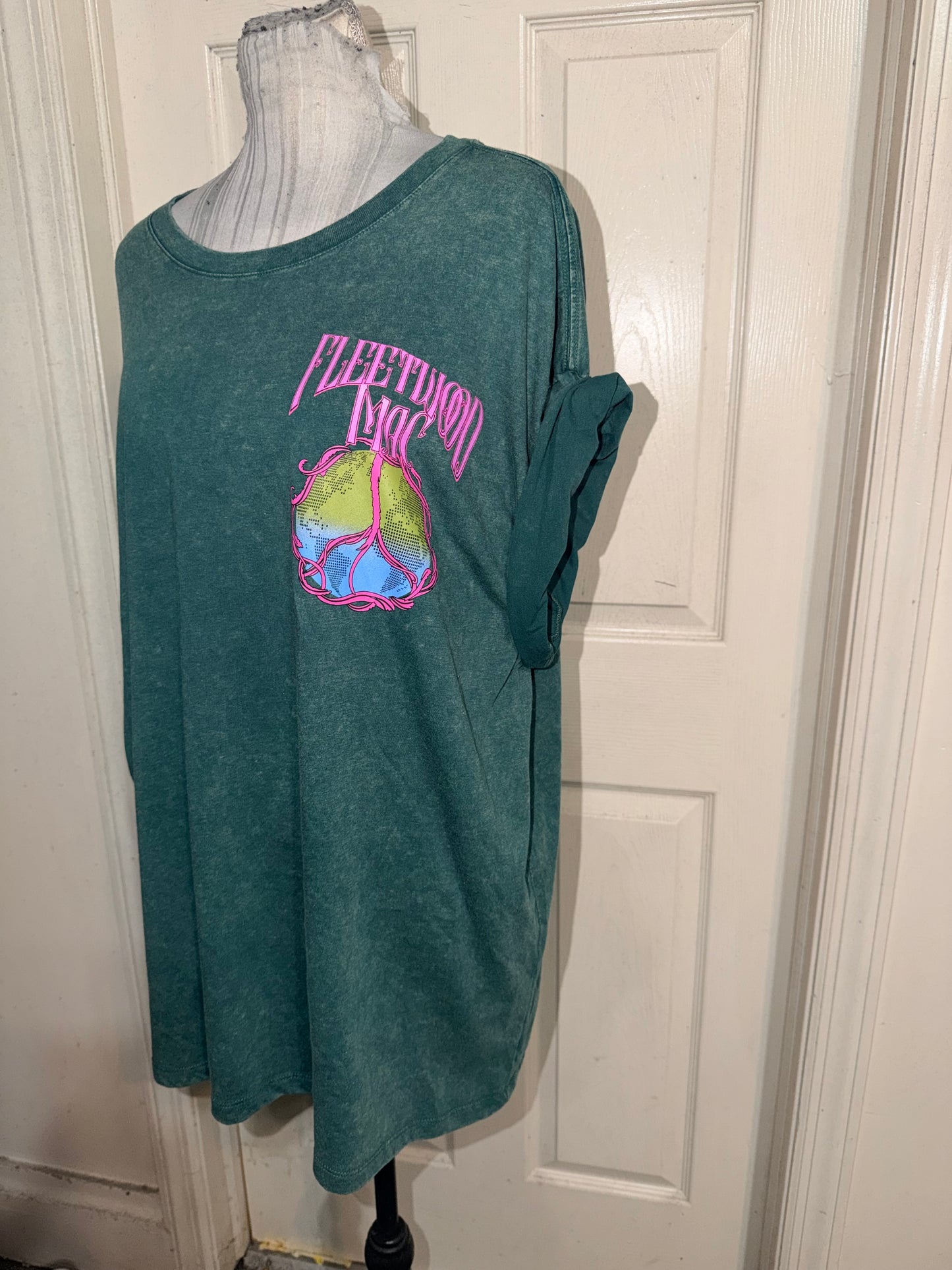 Fleetwood Mac Double Sided Oversized Distressed Tee