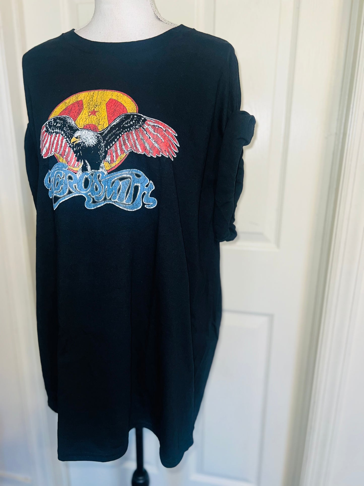 Aerosmith Oversized Distressed Tee