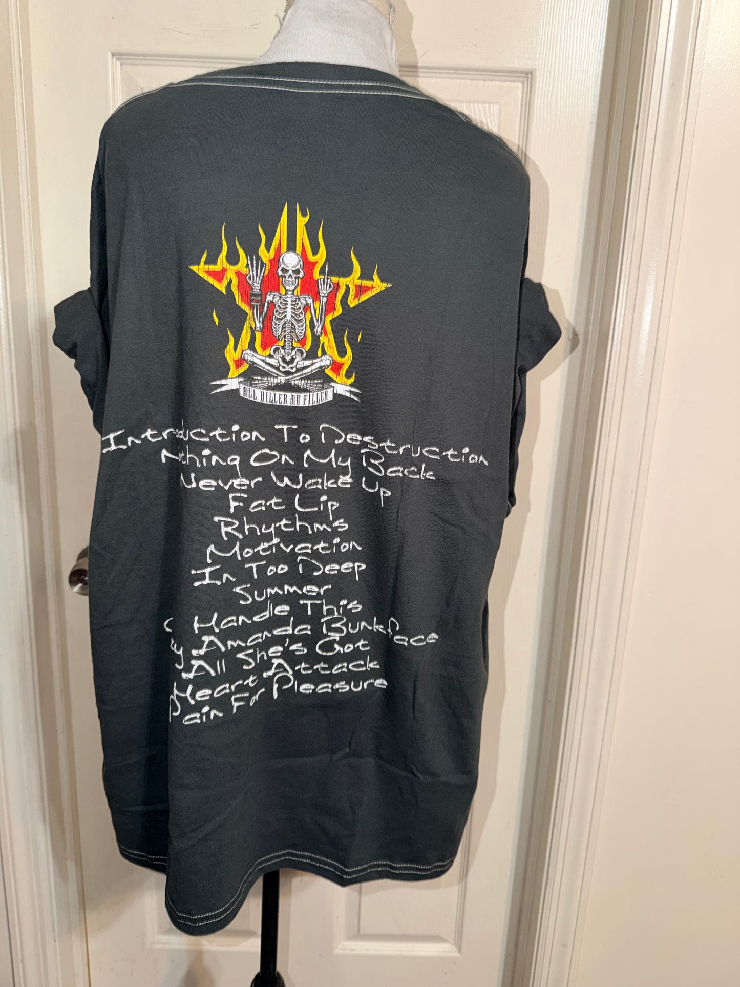 Sum 41 Double Sided Oversized Distressed Tee